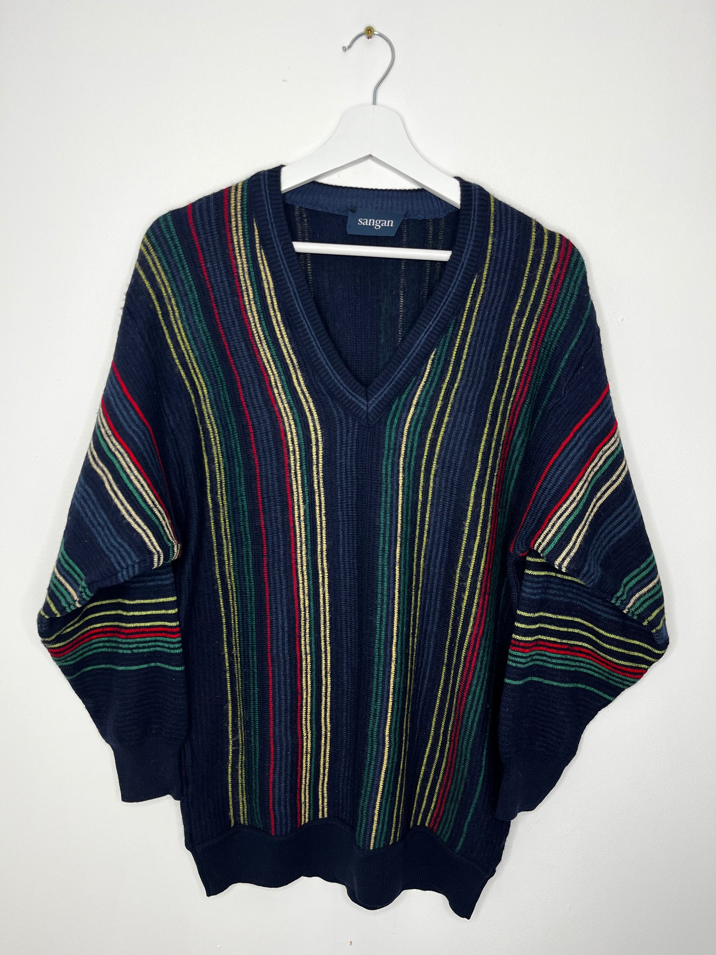 Navy Stripe Vintage Slouchy Jumper