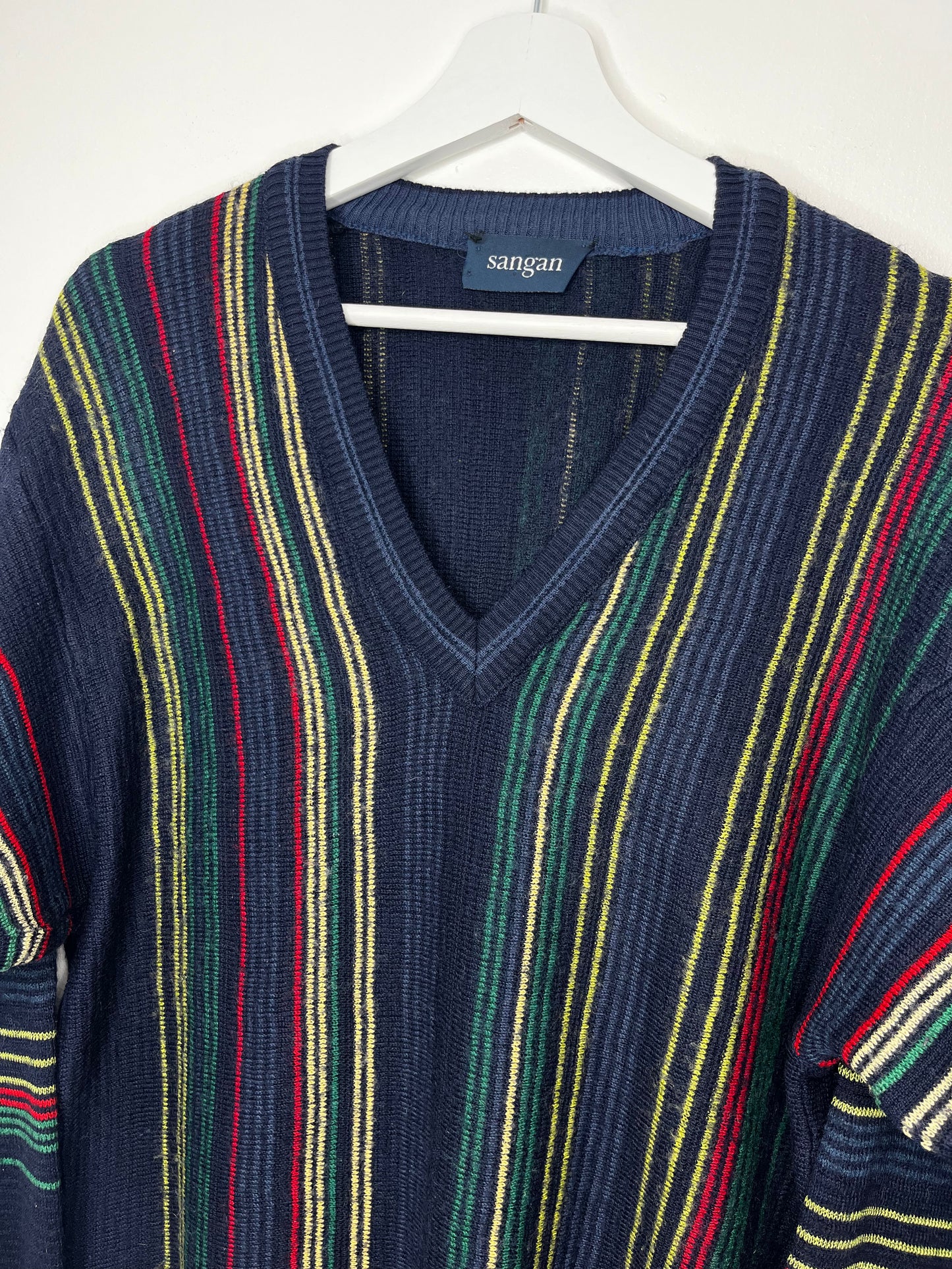 Navy Stripe Vintage Slouchy Jumper