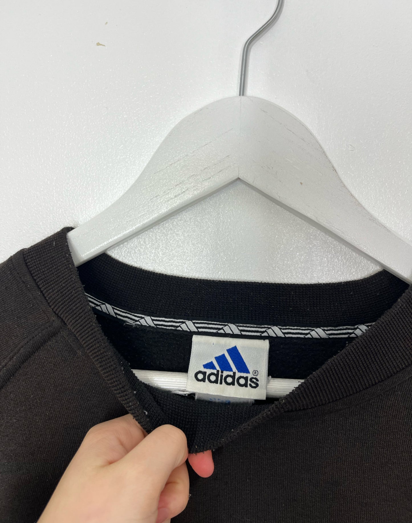 Brown Vintage Adidas Crew Neck Jumper