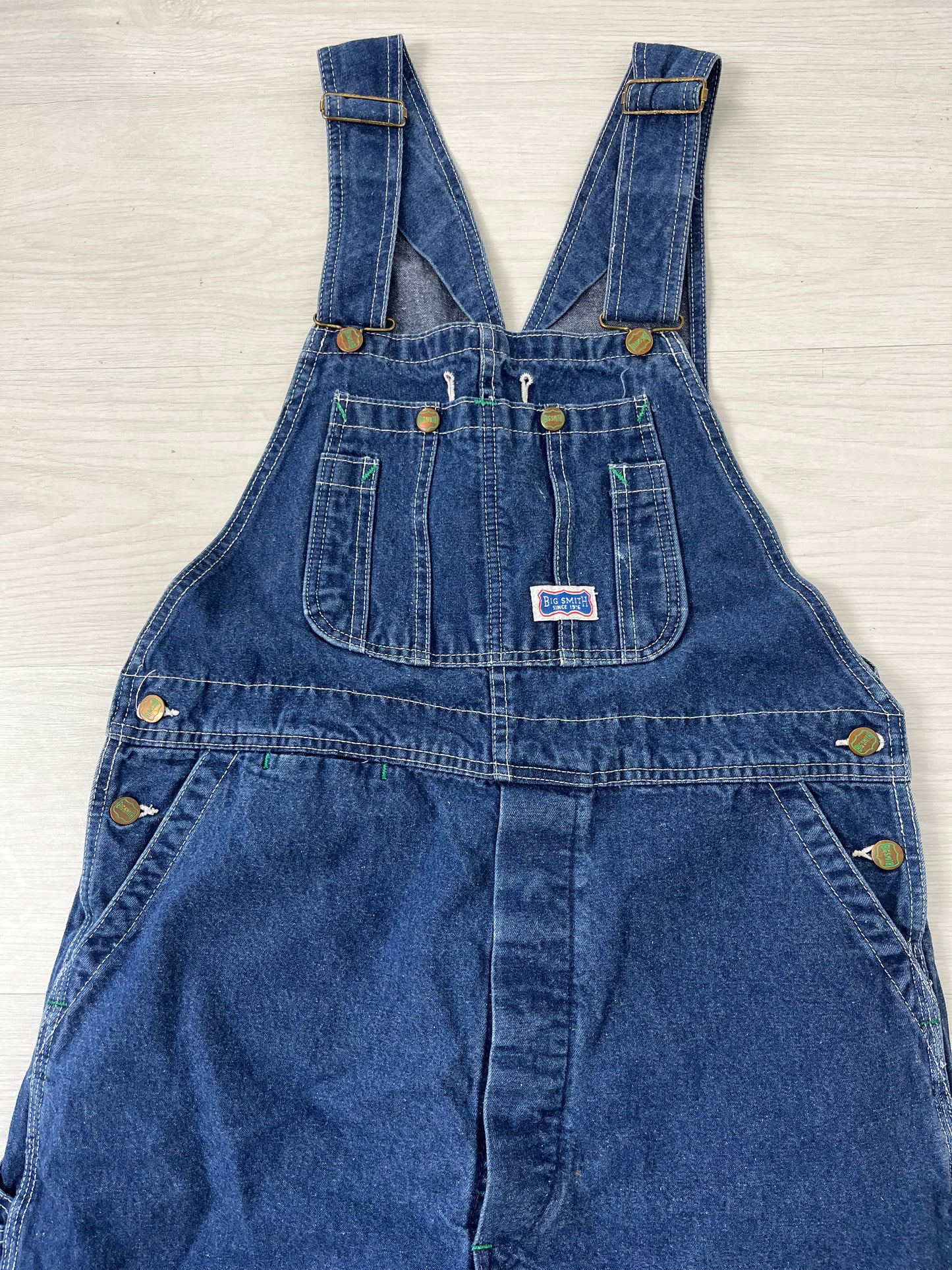 Blue Denim Vintage Long Dungarees