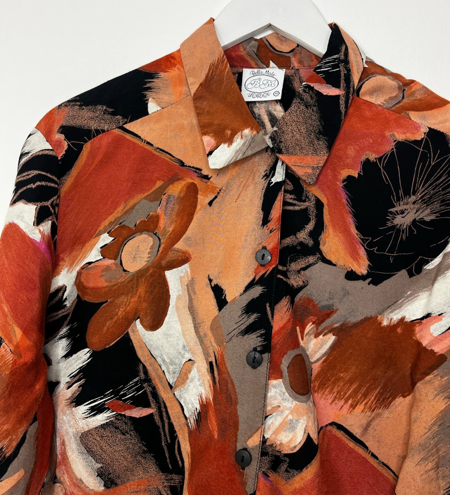 Orange Abstract Shirt