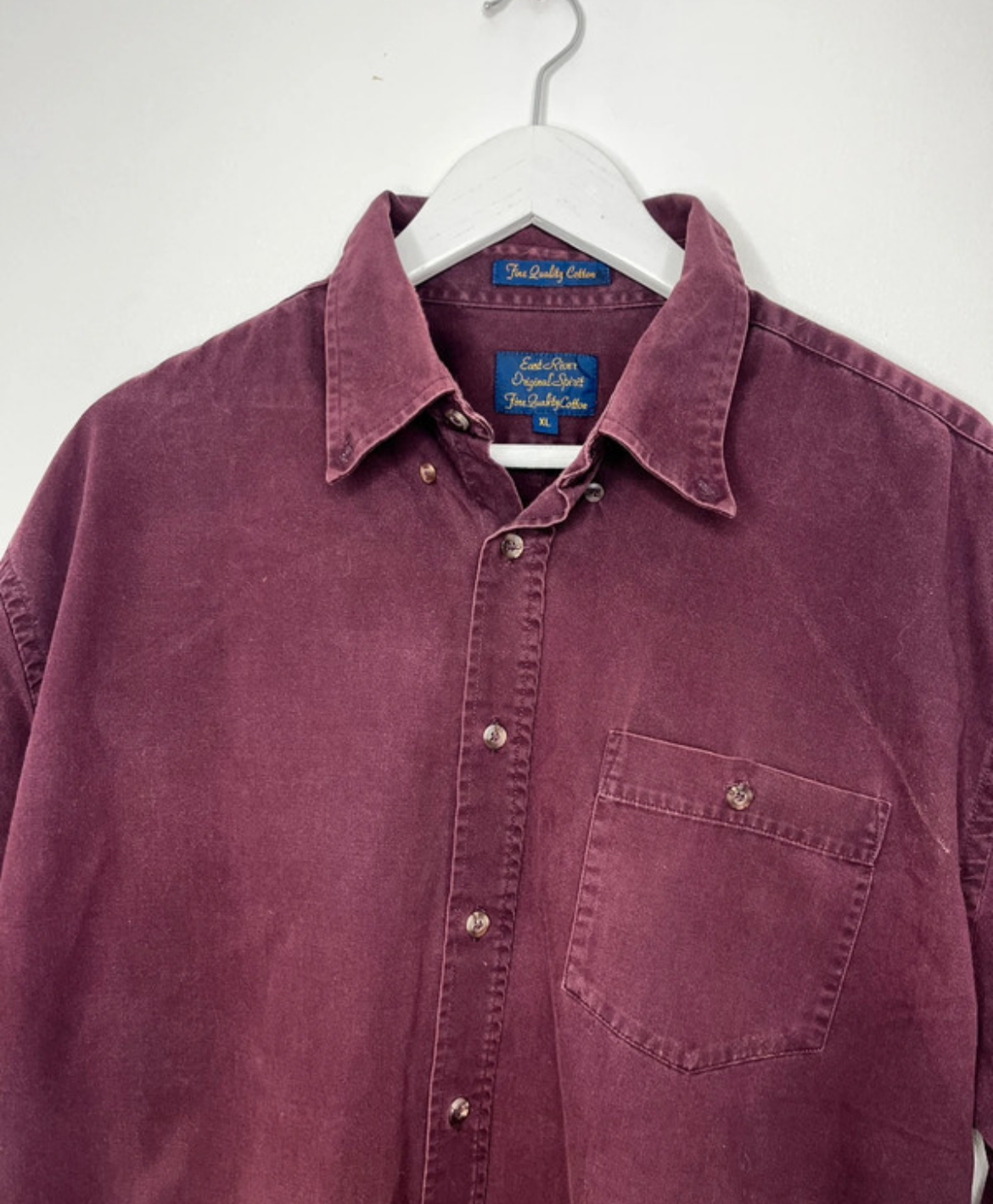 Thick Cotton Plum Vintage Shirt