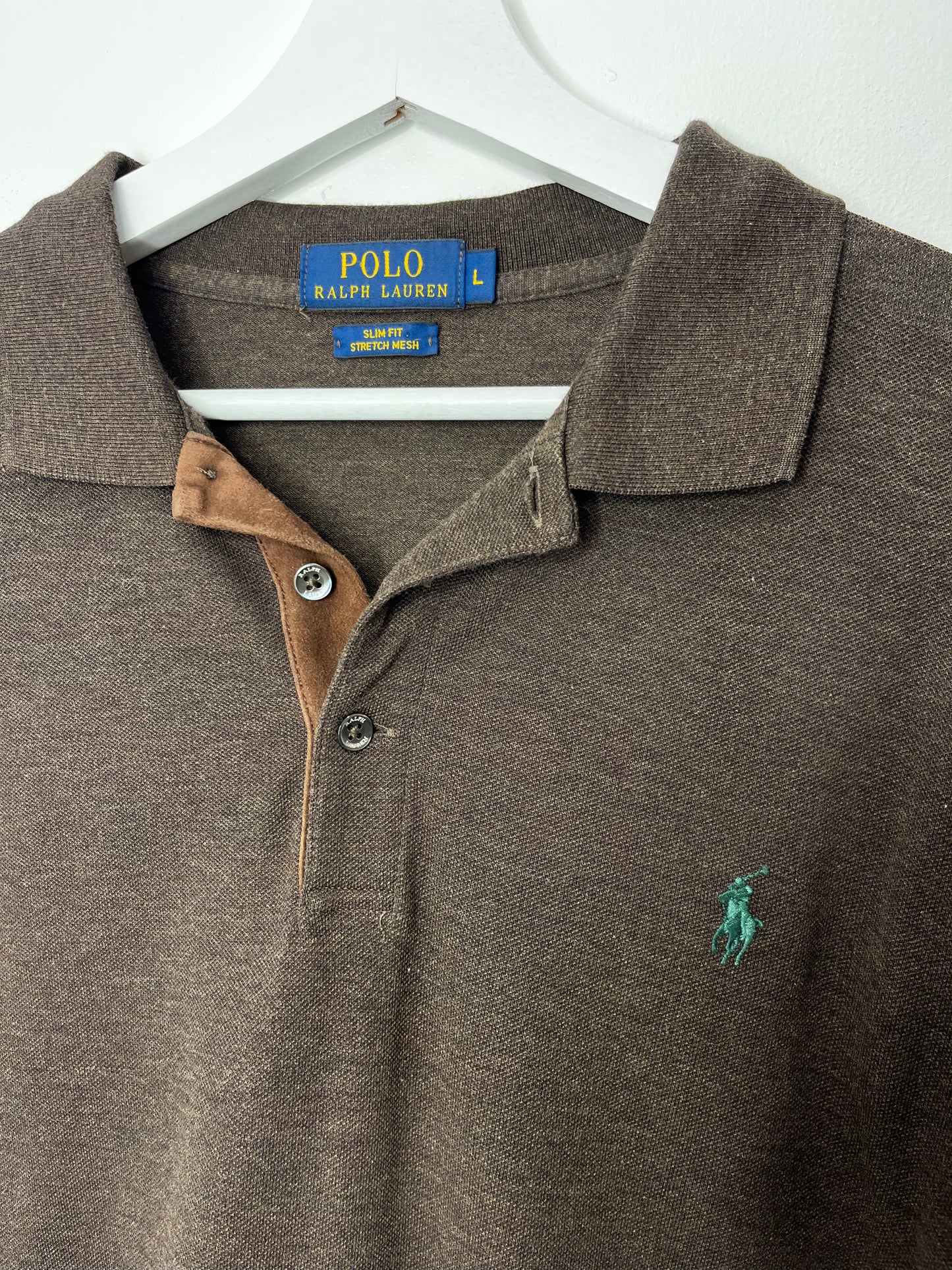 Long Sleeve Brown Ralph Lauren Polo