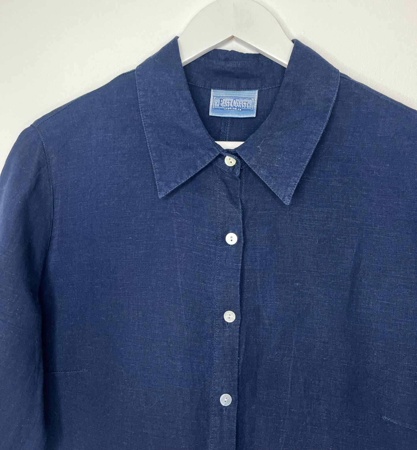 Navy Linen Shirt