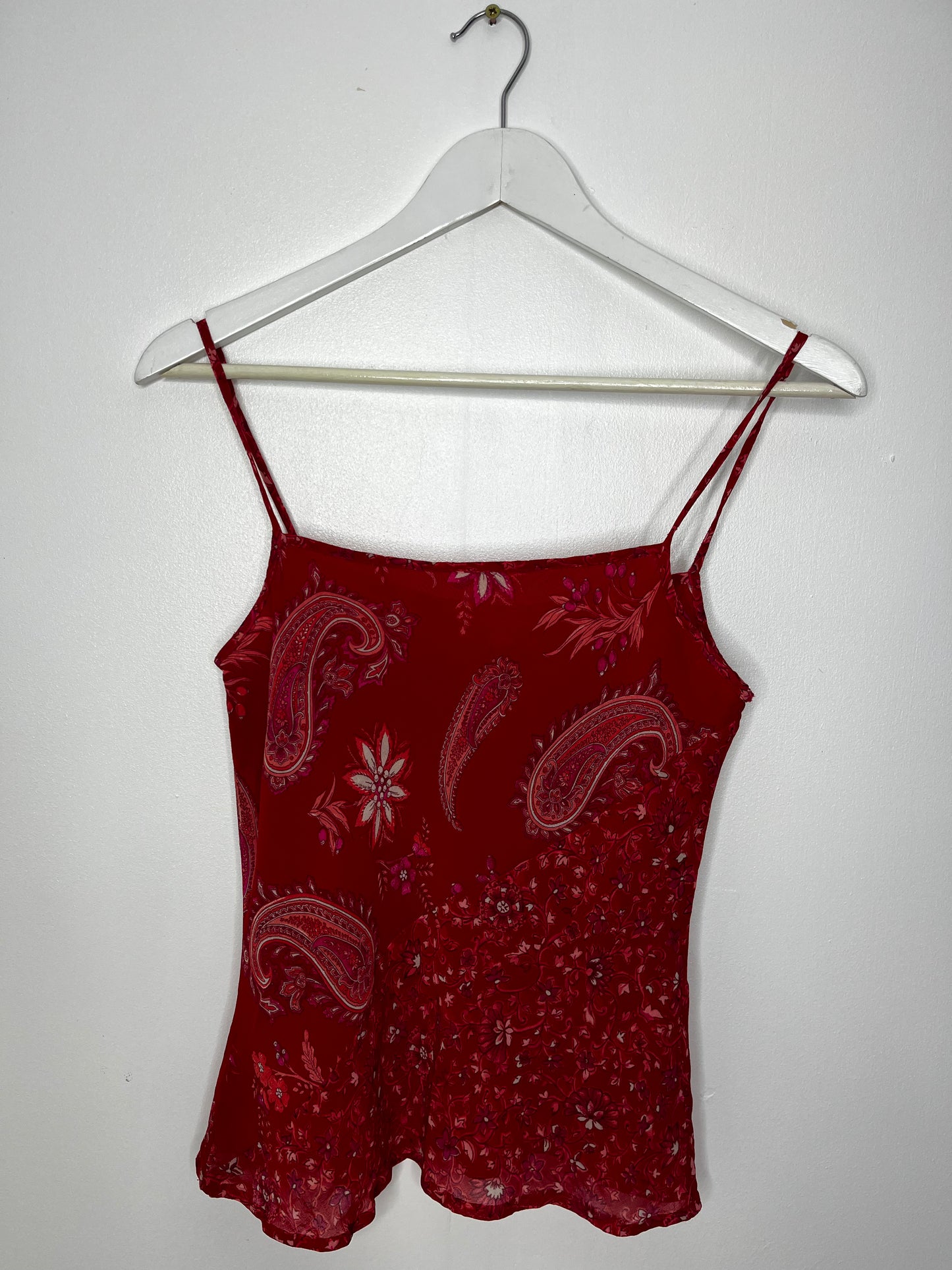 Spaghetti Strap Y2k Vintage Paisley Top