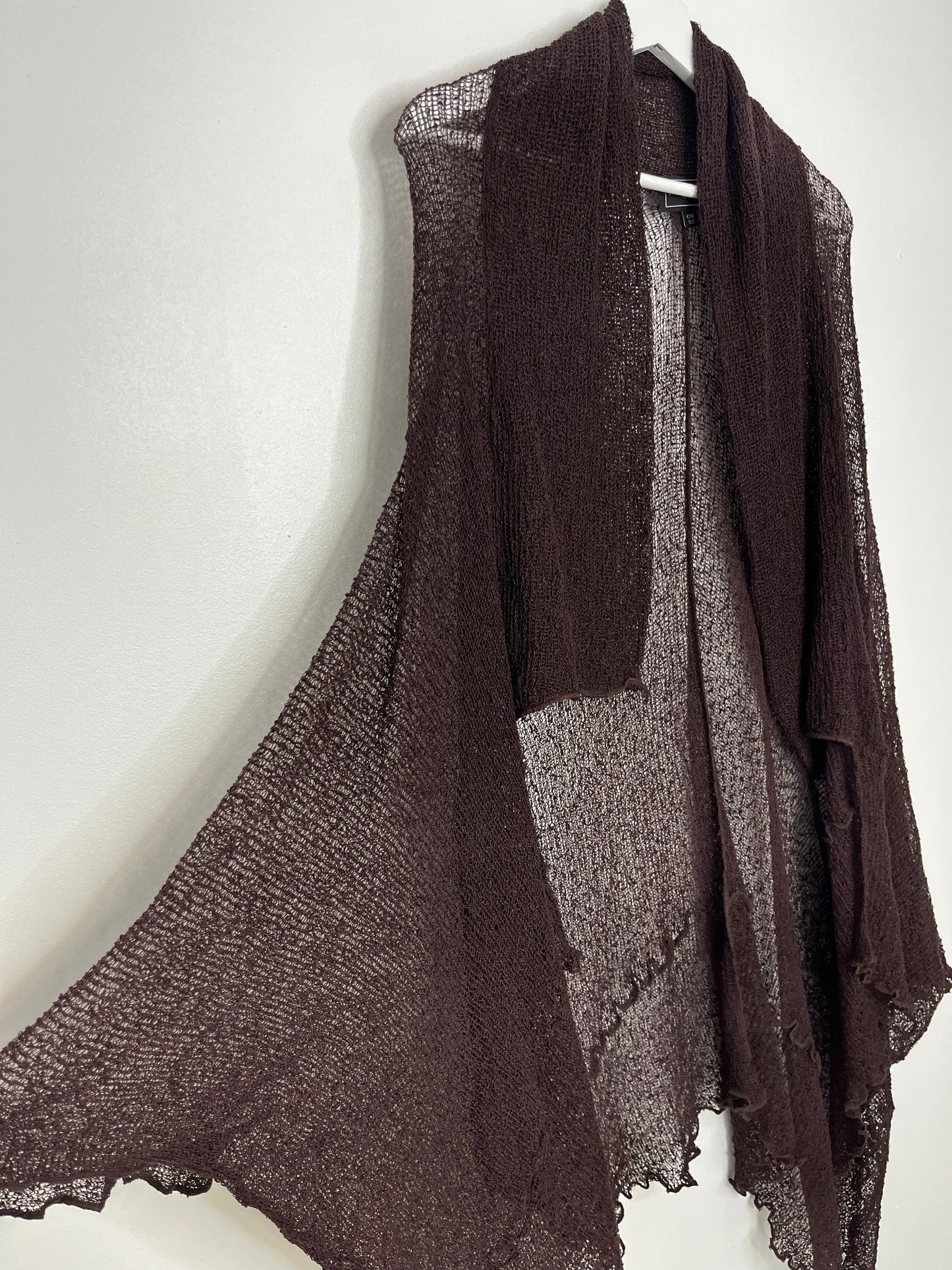 Brown Vintage Shawl Style Cardigan