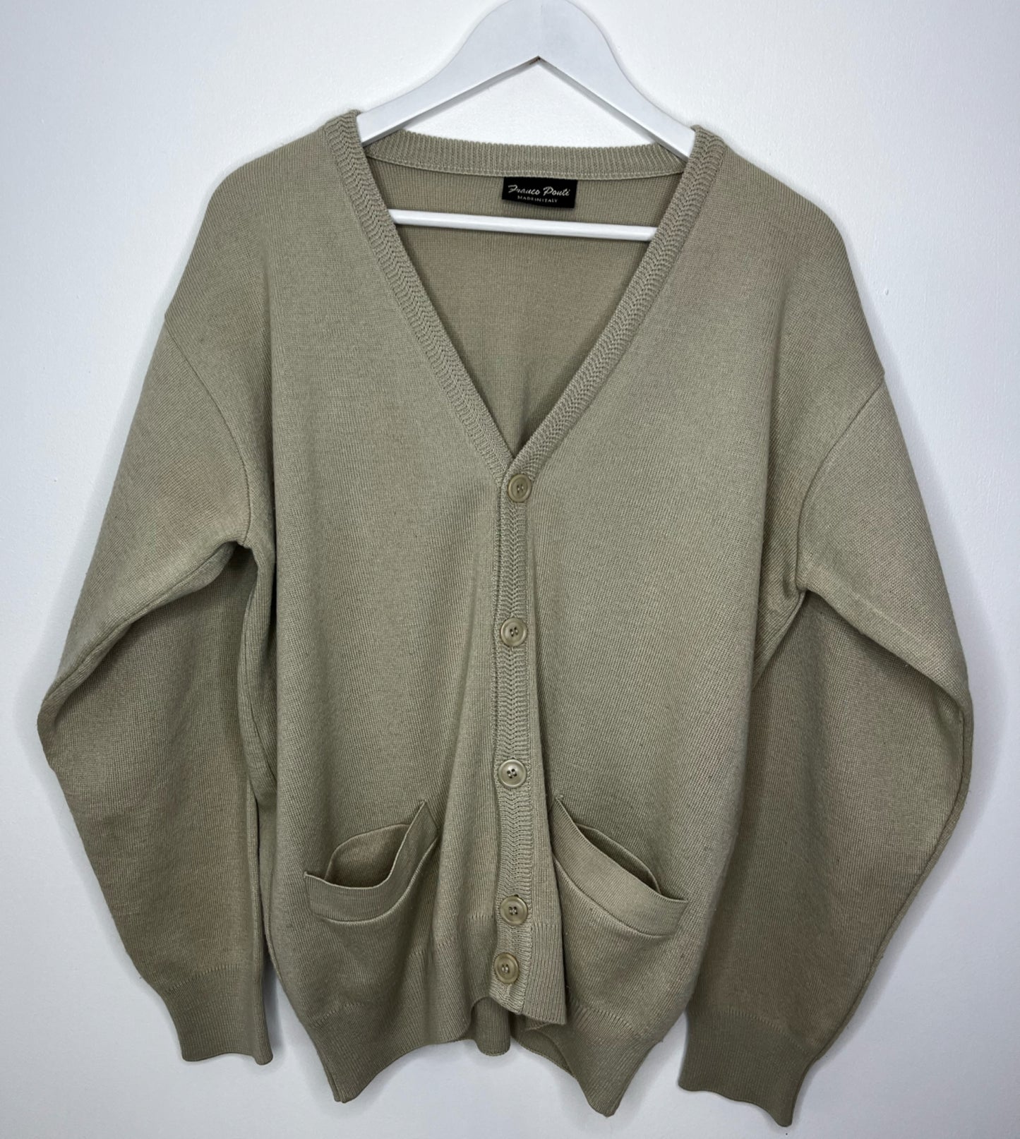 Italian Cream Wool Cardigan