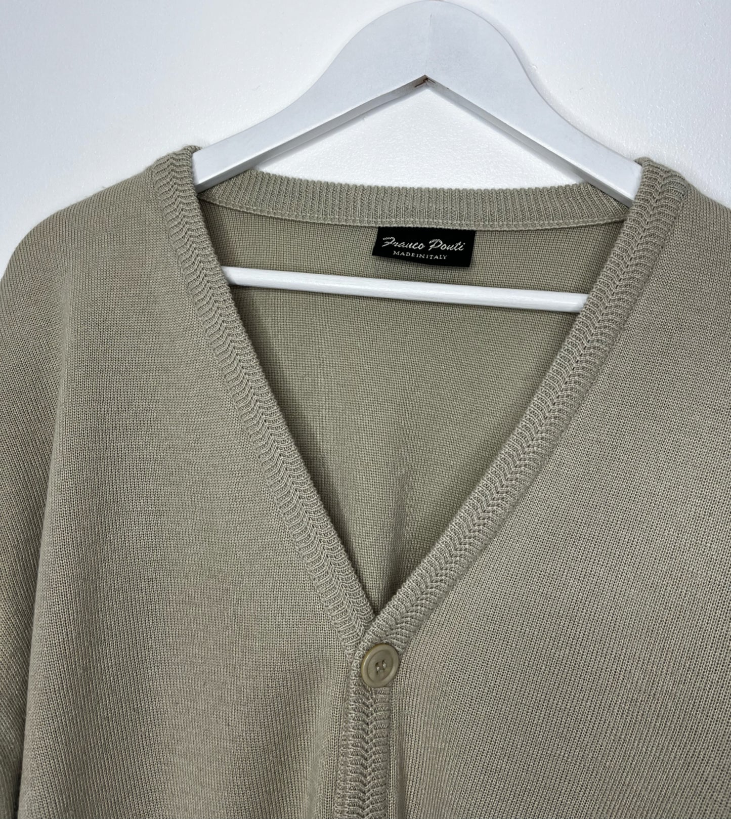 Italian Cream Wool Cardigan