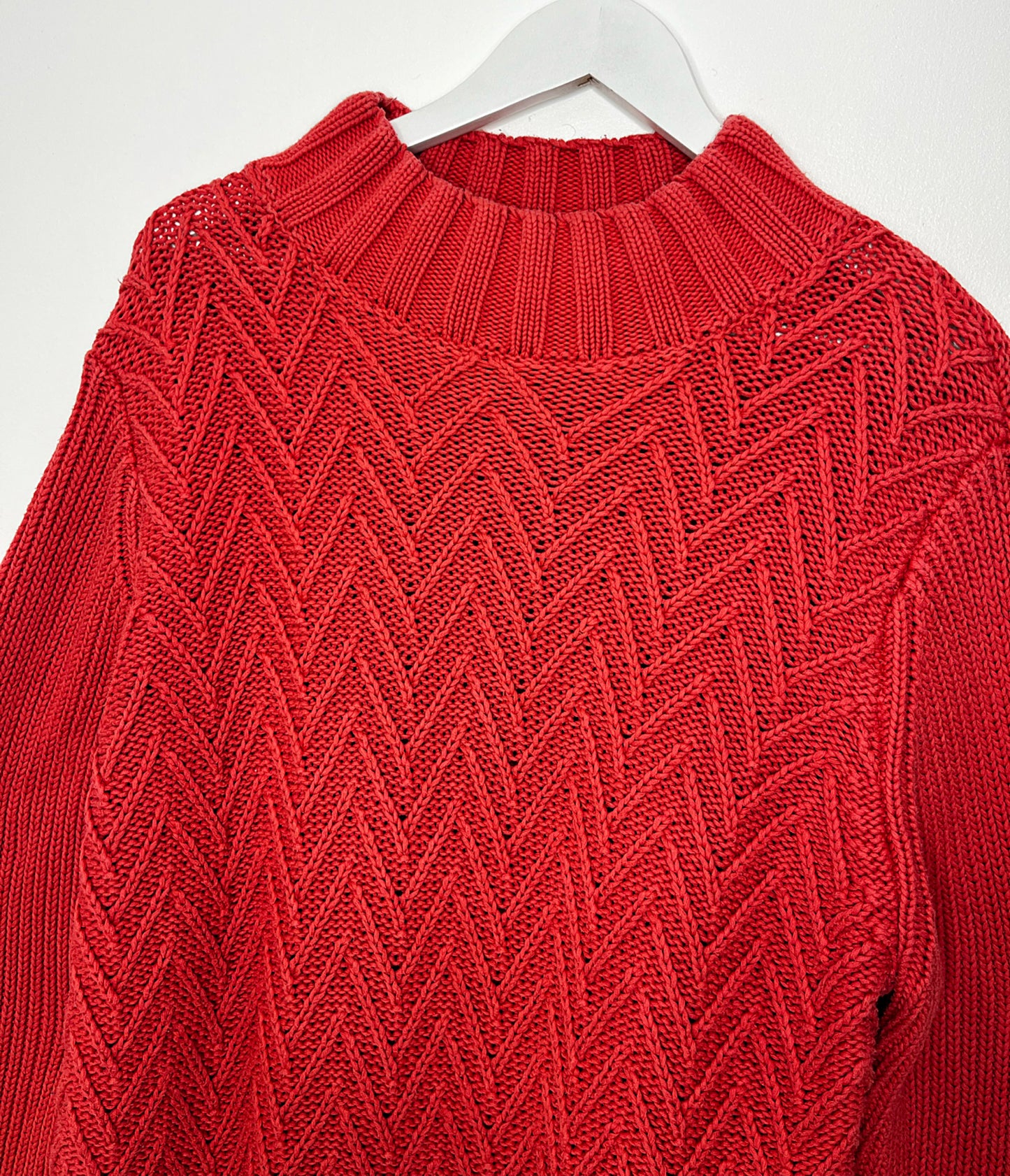 Pure Cotton Coral Vintage Jumper