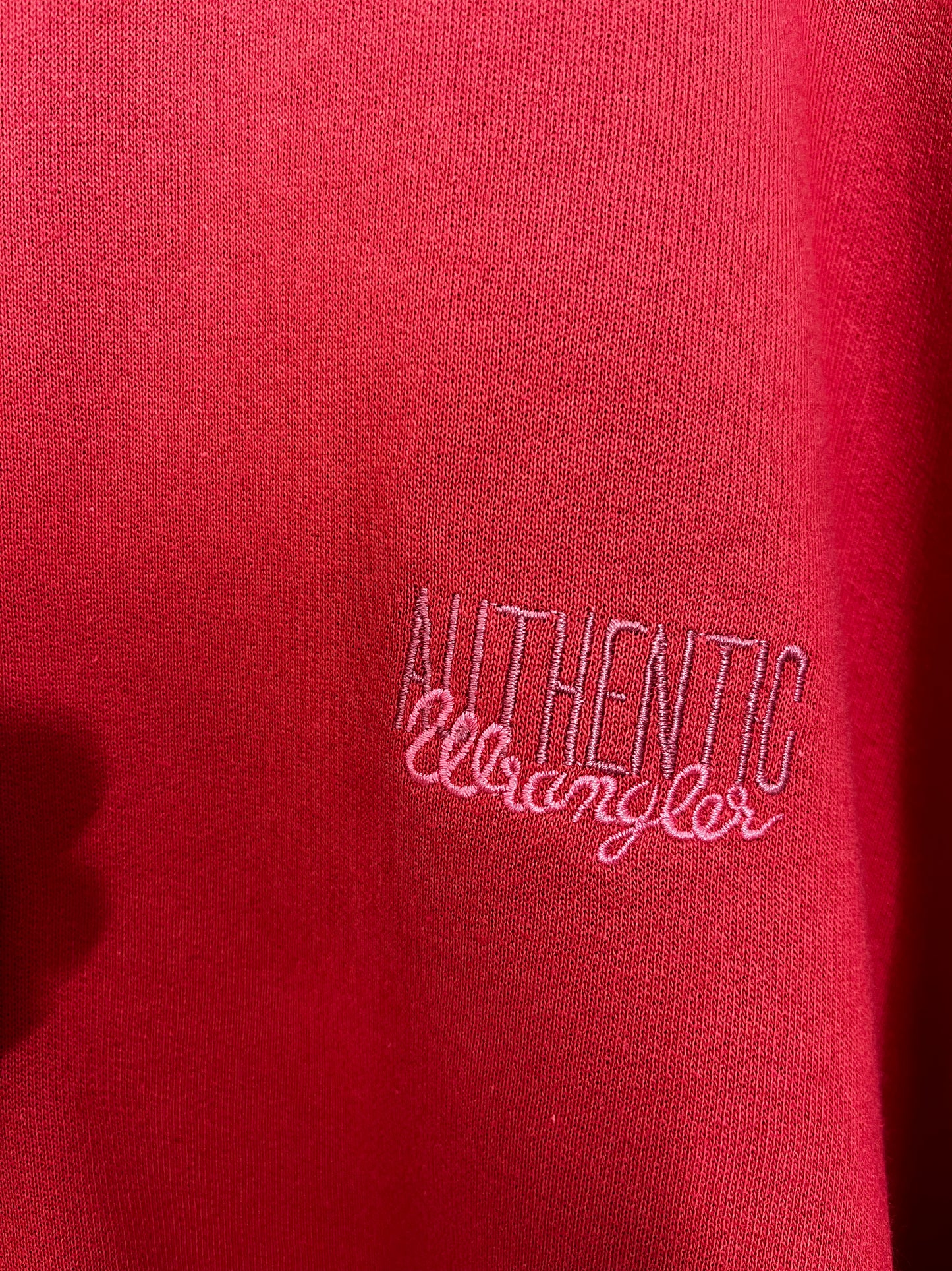 Red Wrangler Vintage Crew Neck Jumper