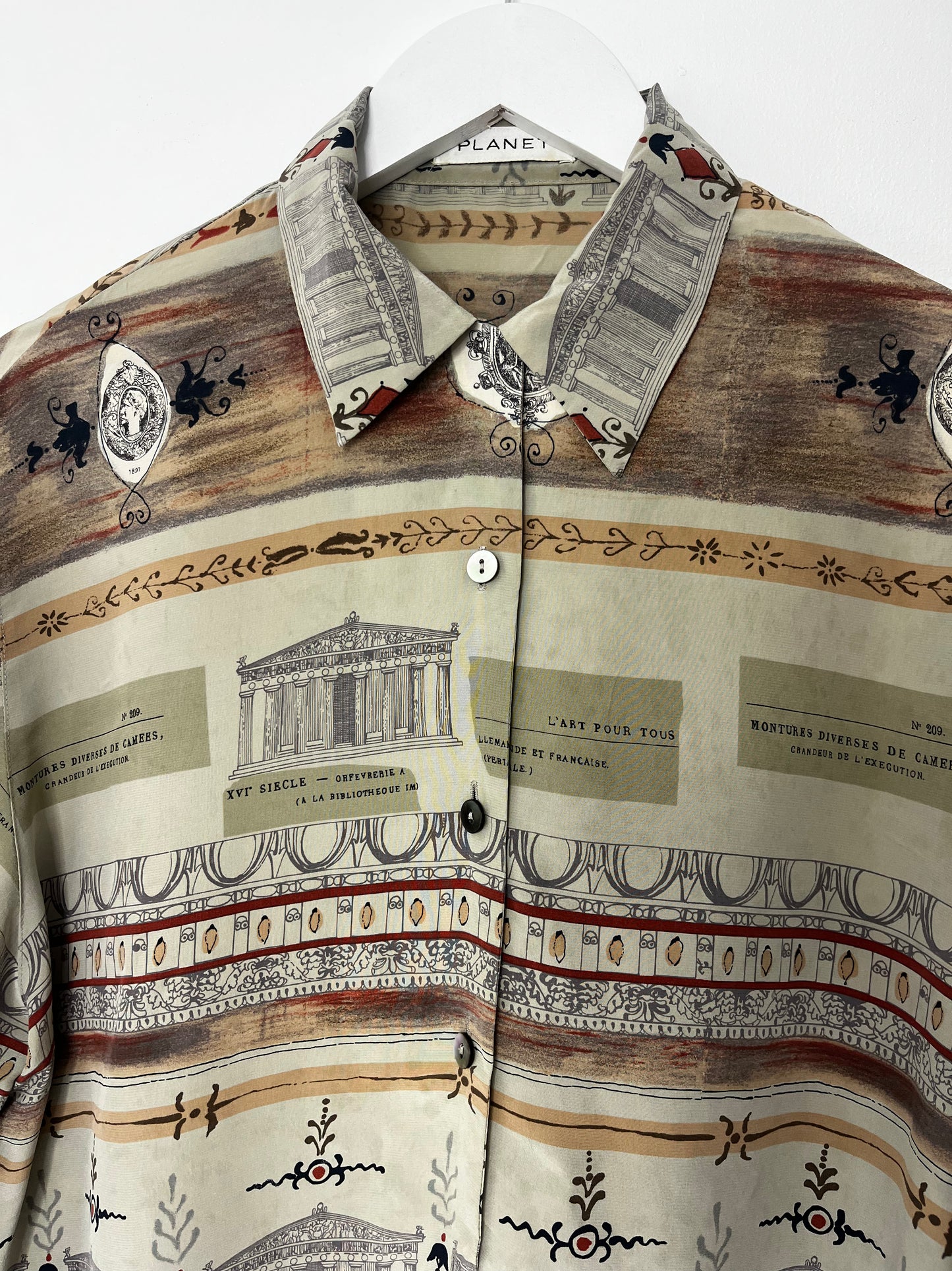 Pure Silk French Vintage Shirt