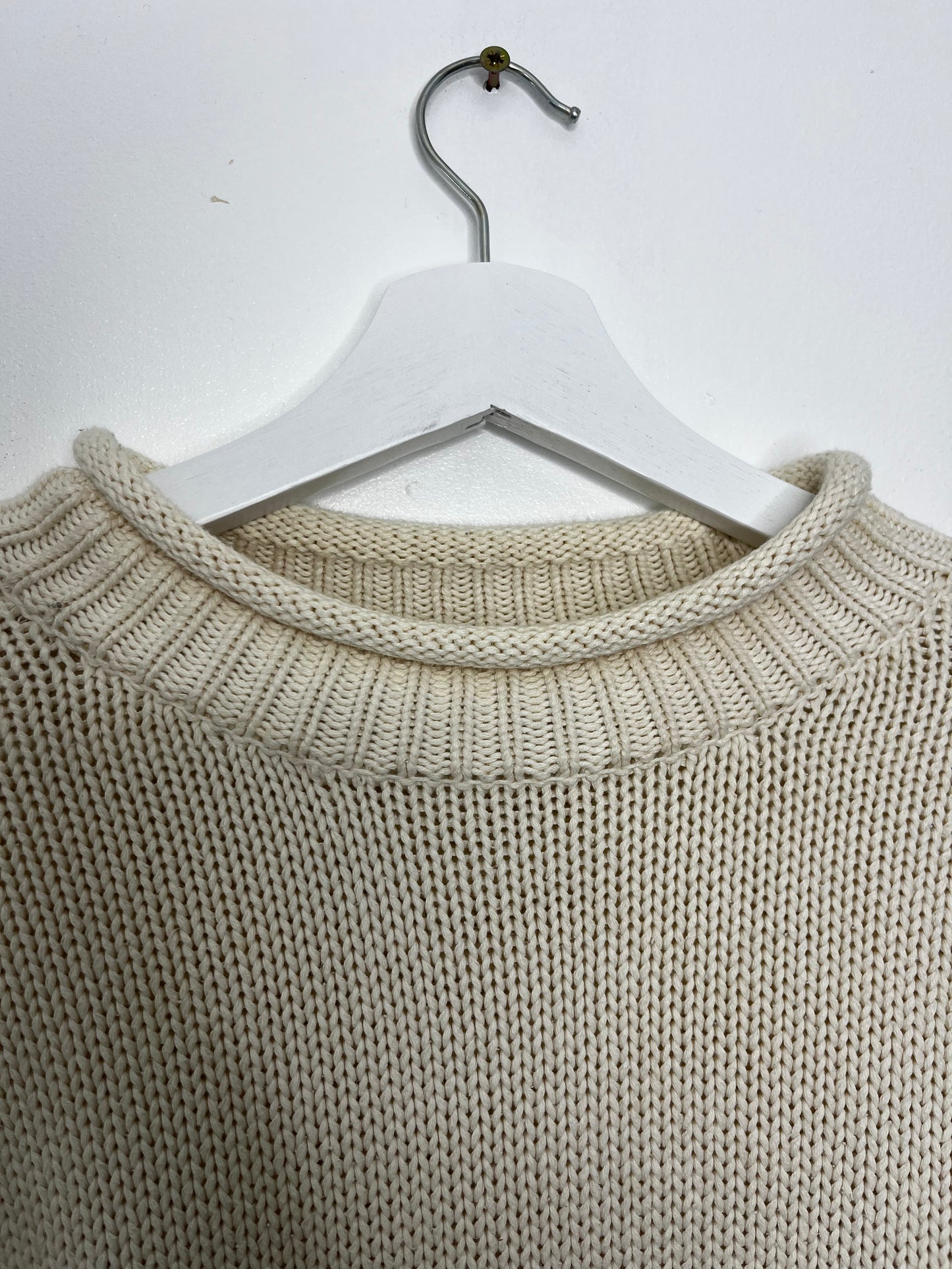 Cream Cotton True Vintage Jumper