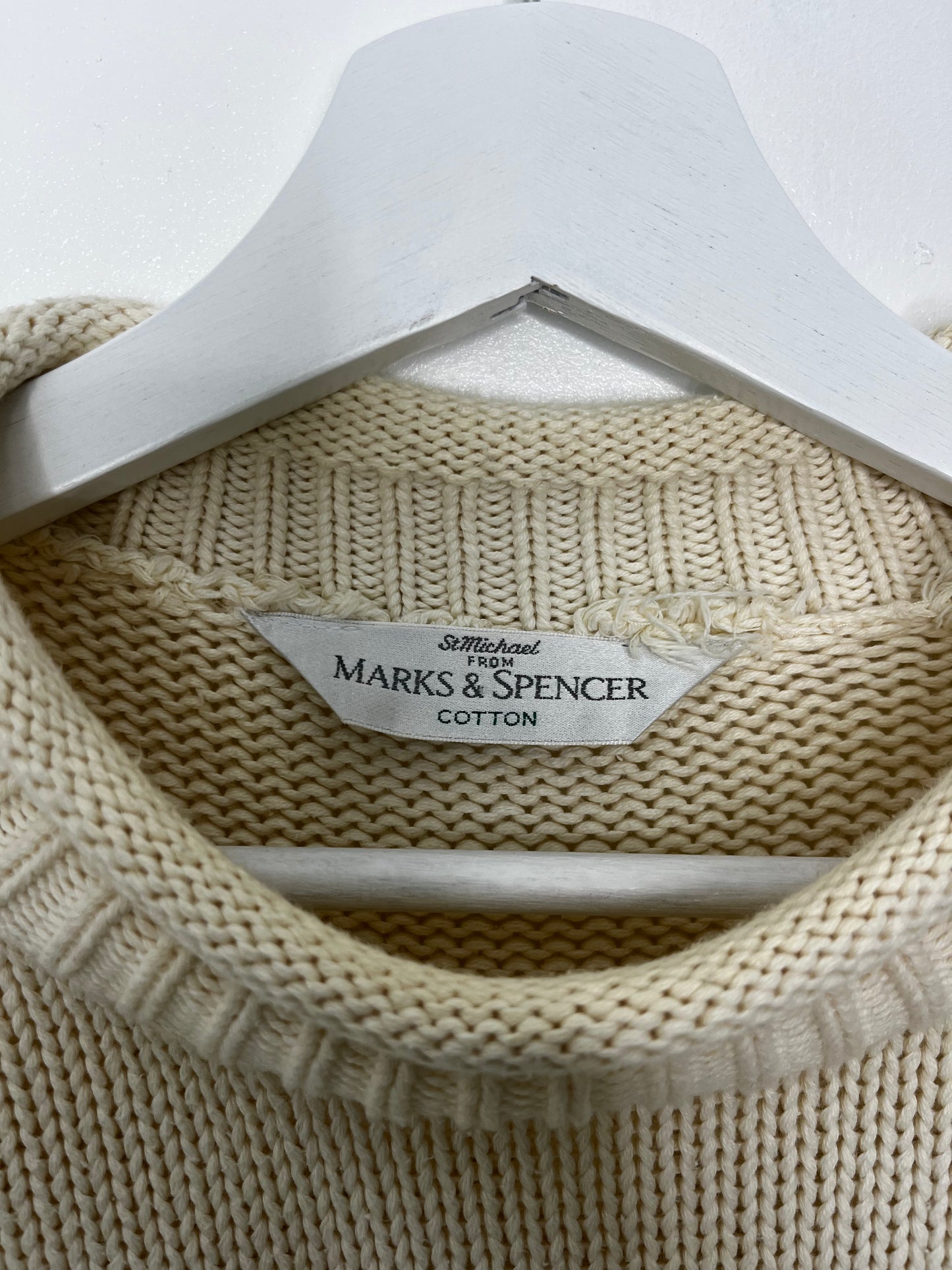 Cream Cotton True Vintage Jumper