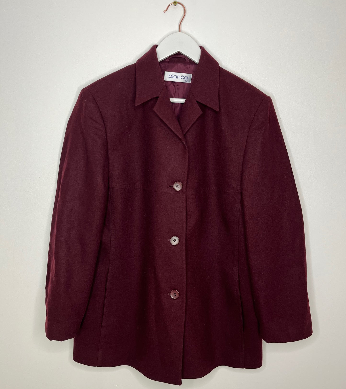 Burgundy Vintage Coat