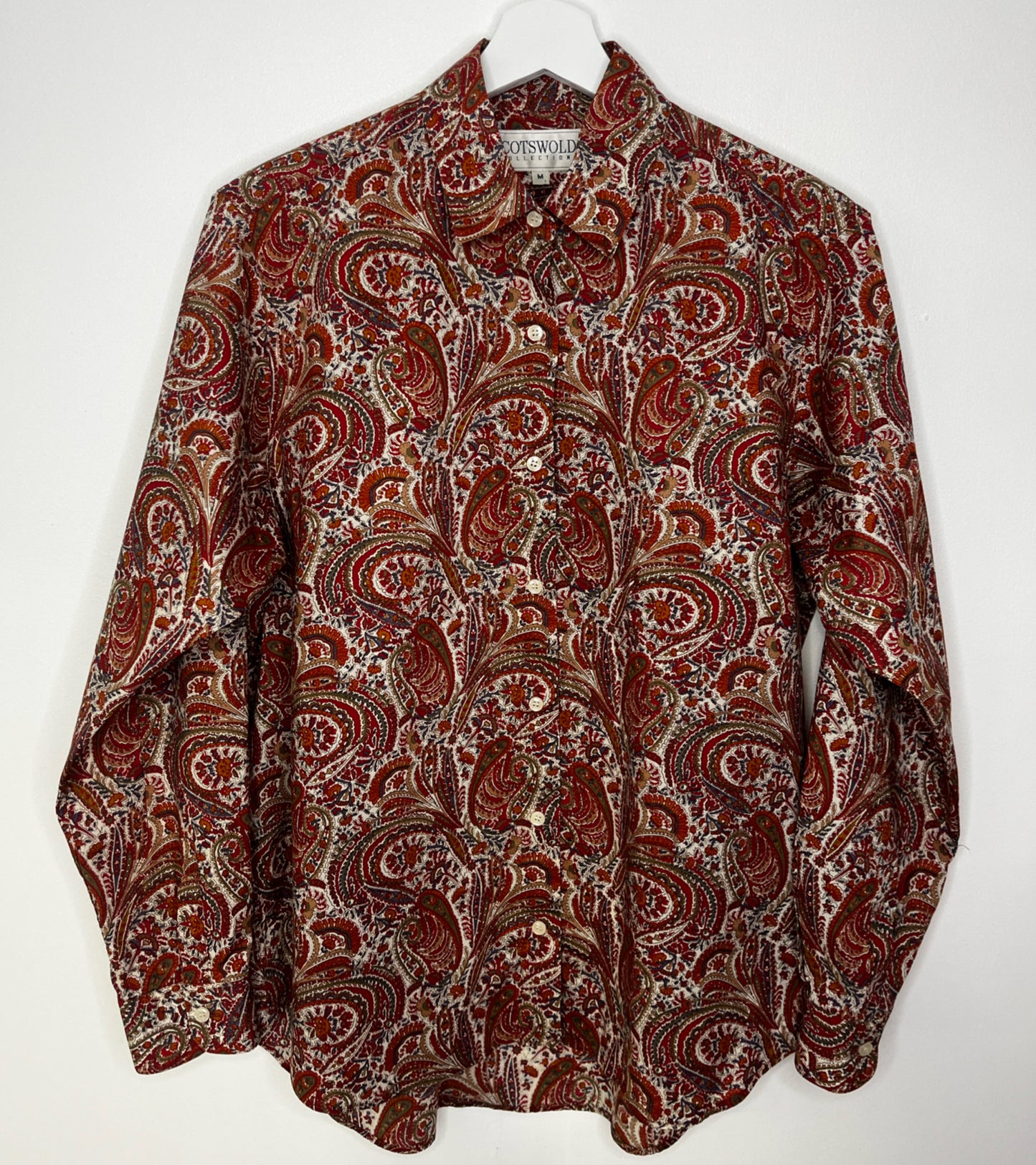 Long Sleeve Vintage Paisley Shirt