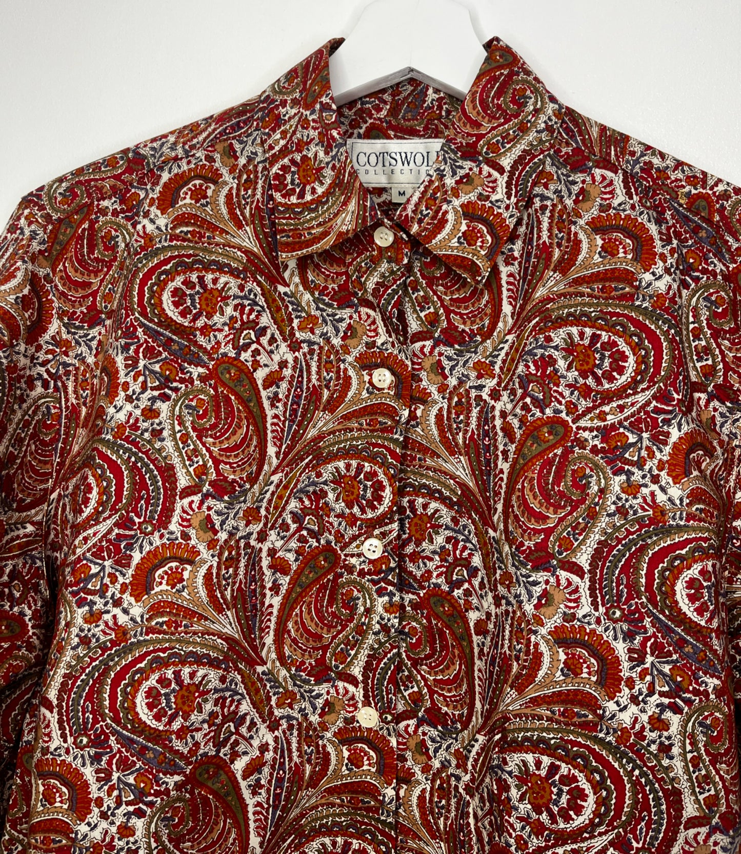 Long Sleeve Vintage Paisley Shirt