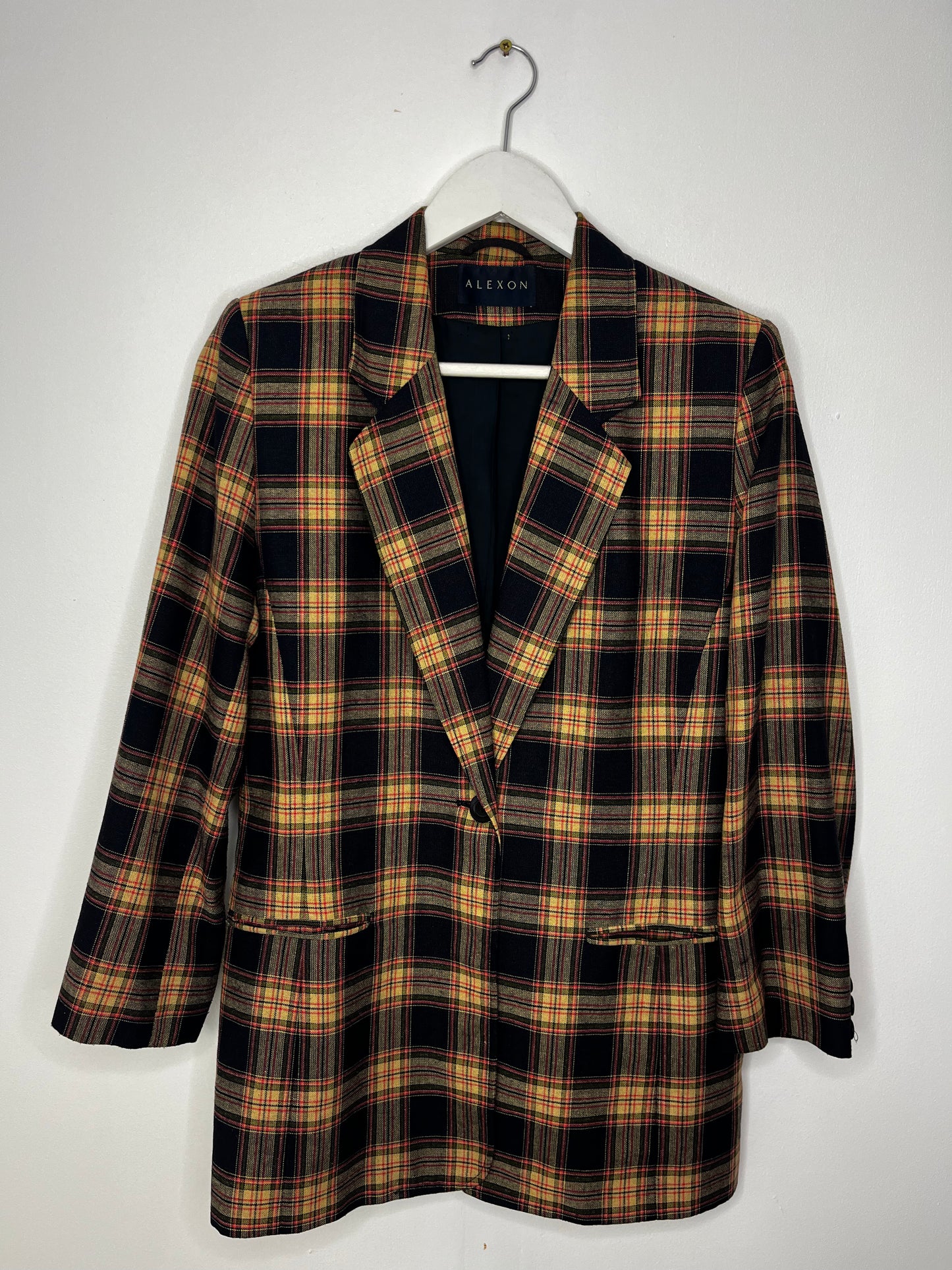 Autumnal Checked Vintage Blazer