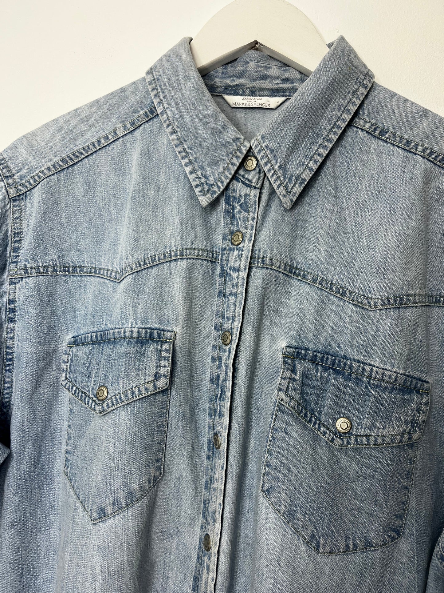 Classic 90s Light Denim Shirt