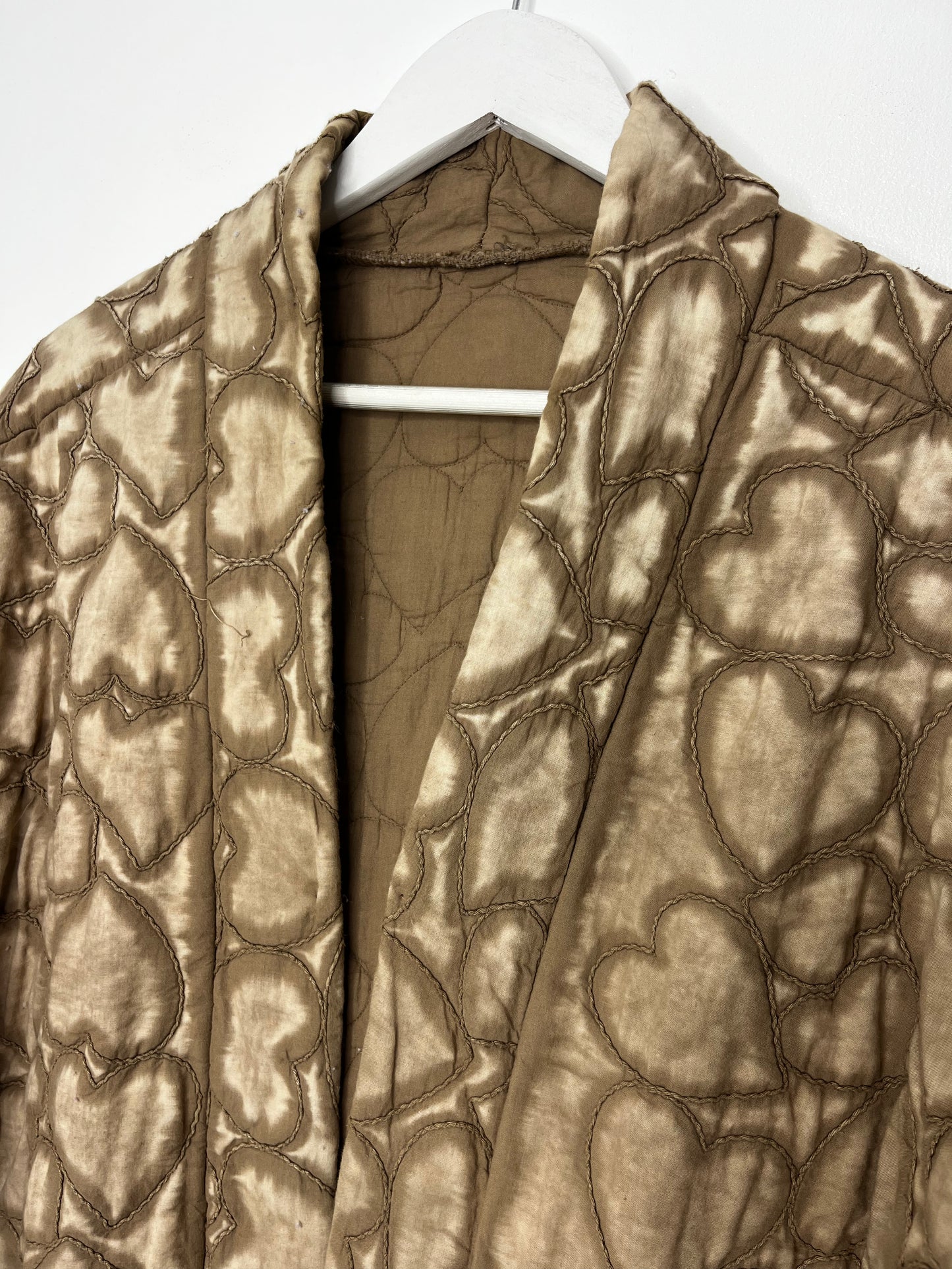 Quilted Earthy Heart Vintage Jacket