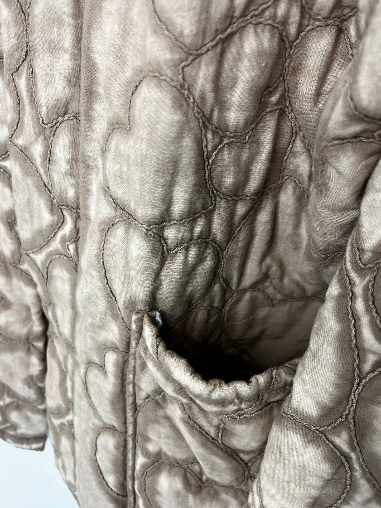 Quilted Earthy Heart Vintage Jacket