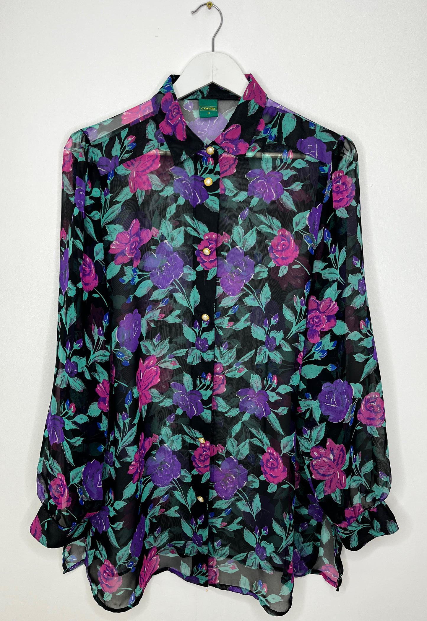 Semi Sheer Floral Shirt