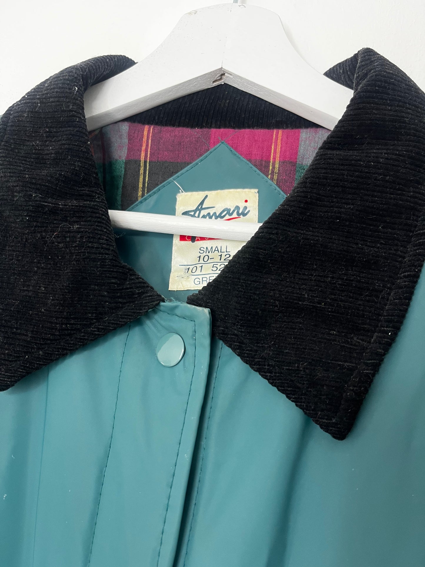 Checked Lining Green Vintage Jacket