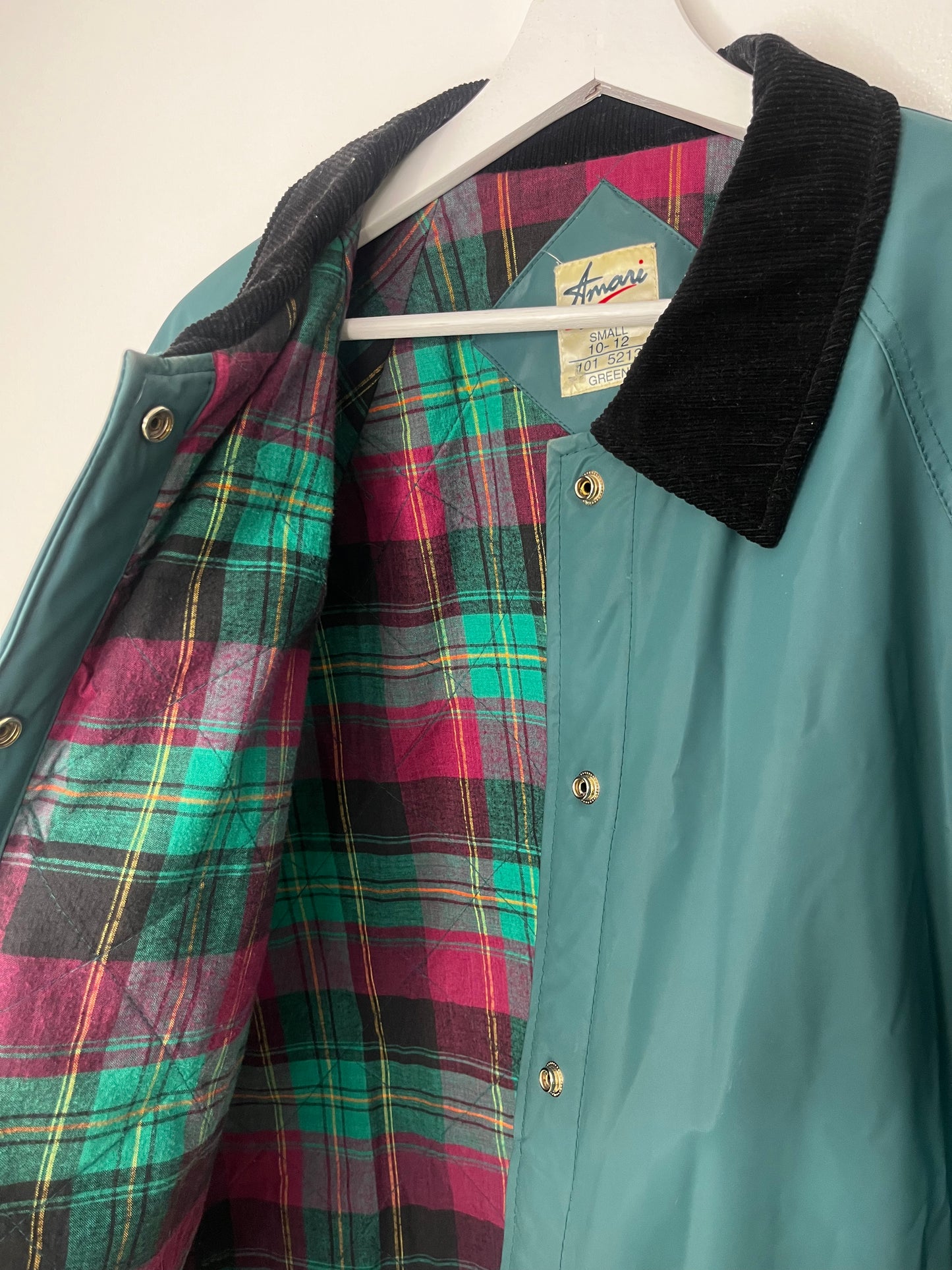 Checked Lining Green Vintage Jacket