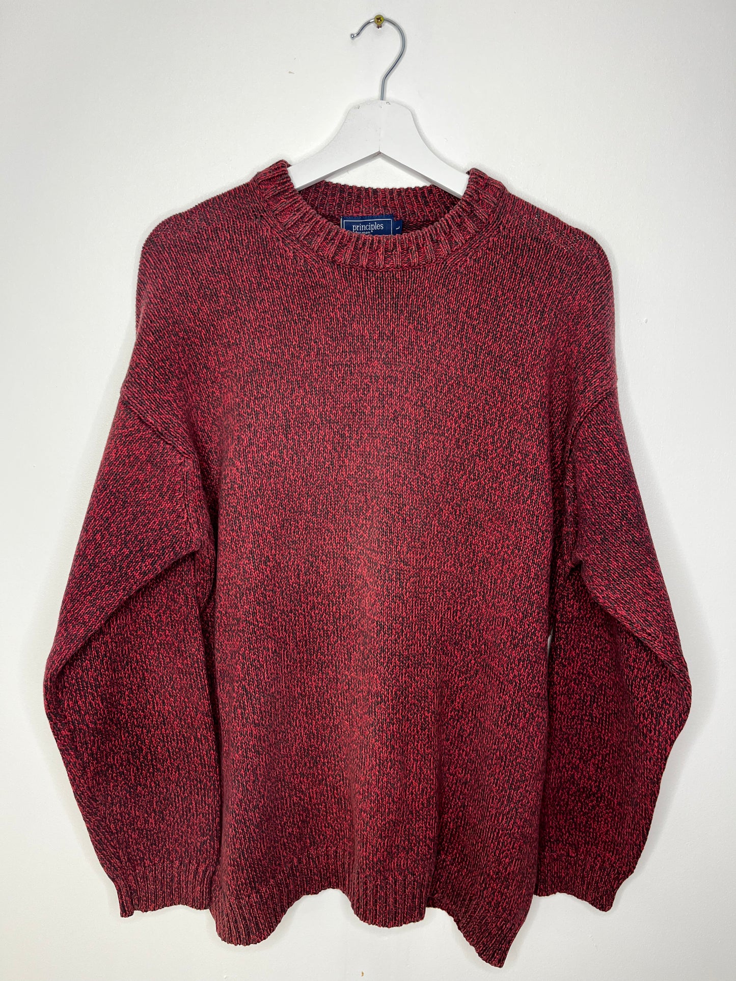 Red Speckled Vintage Jumper