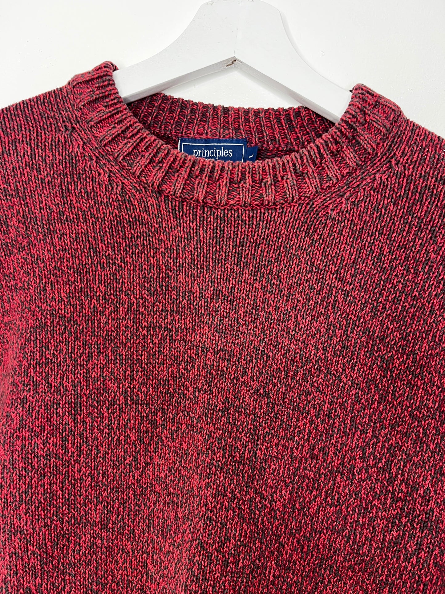 Red Speckled Vintage Jumper