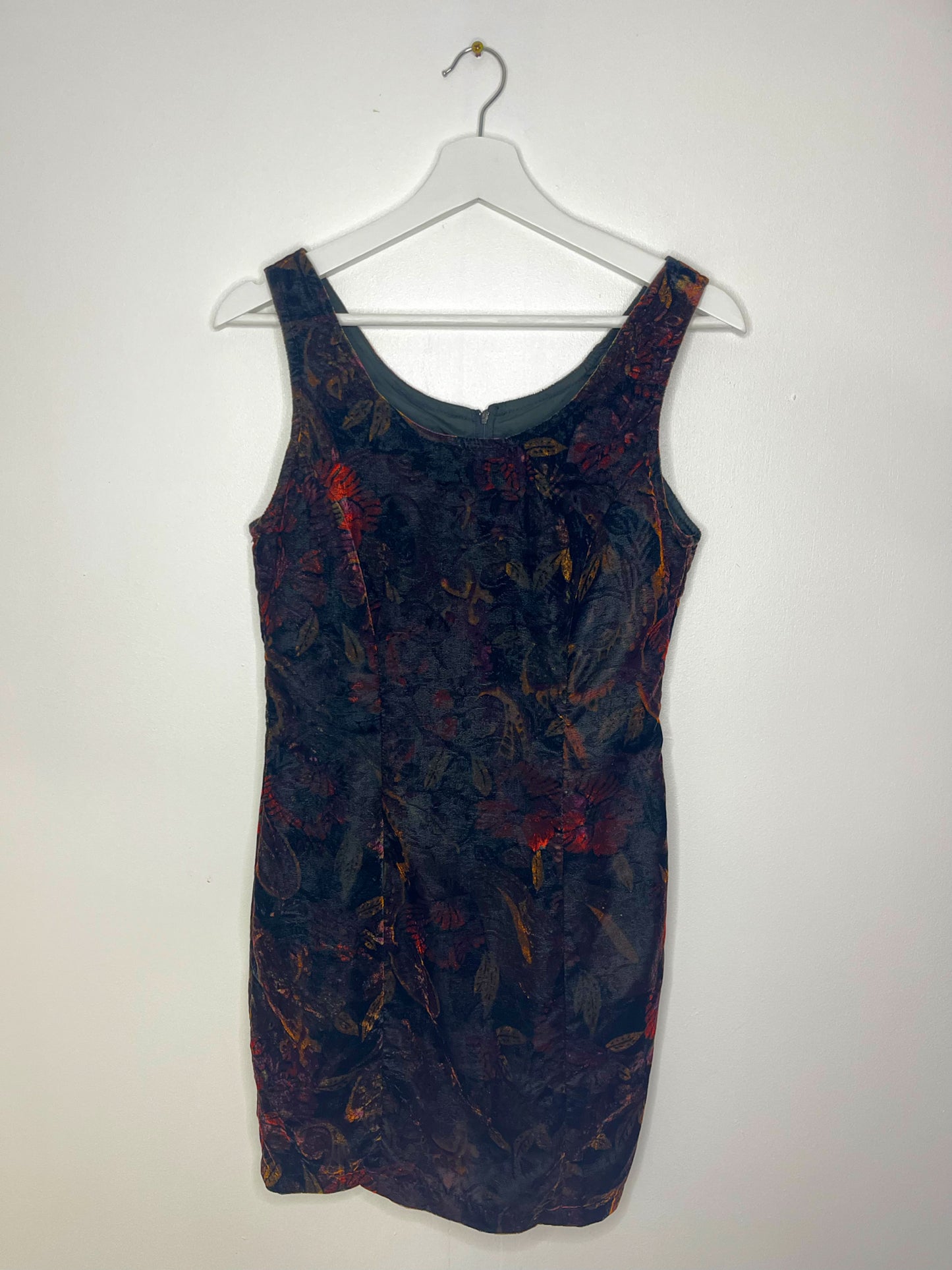 True Vintage Rare Velvet Autumnal Dress