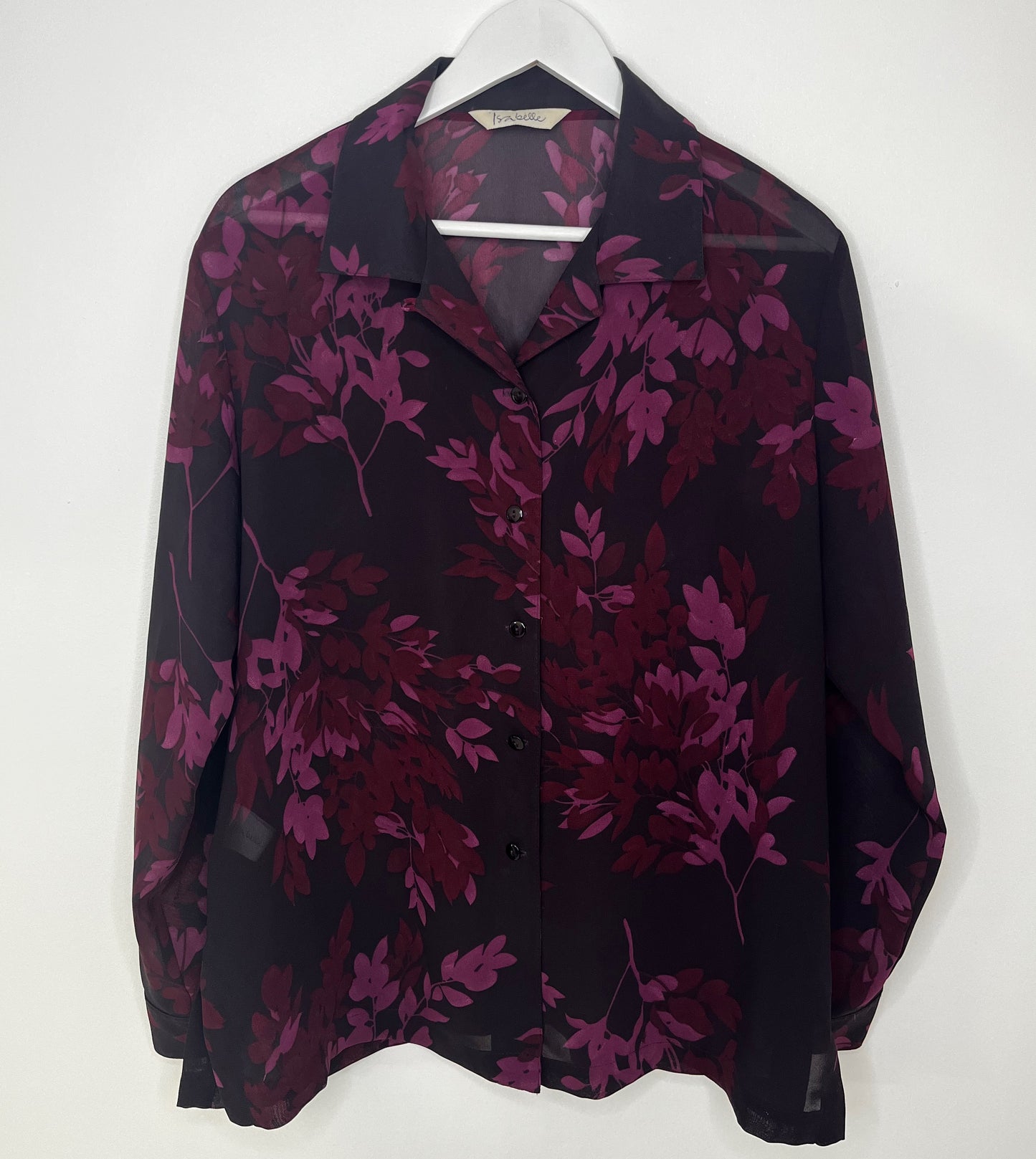 Semi Sheer Purple Blouse