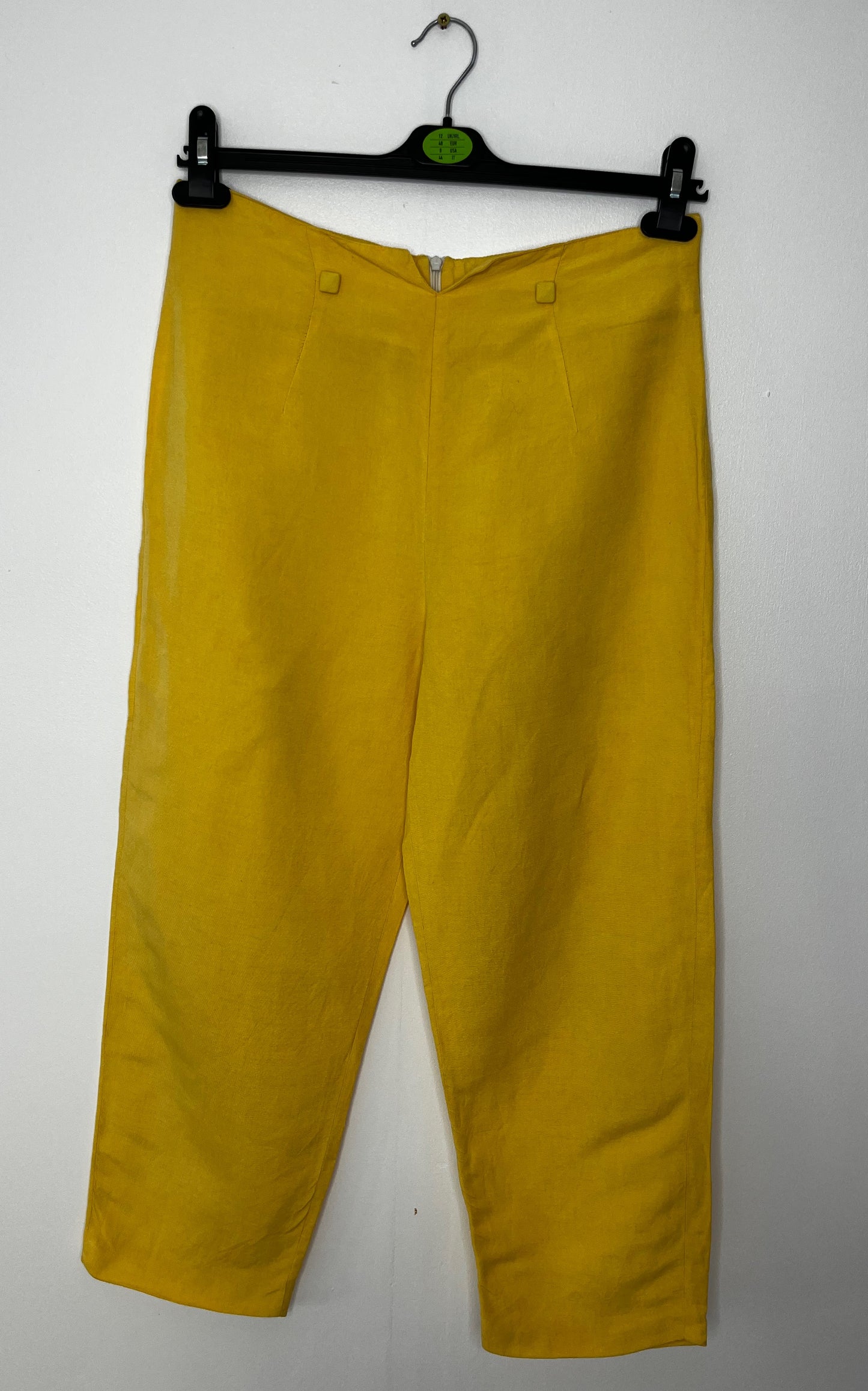Highwaisted Cut Off Yellow Trousers