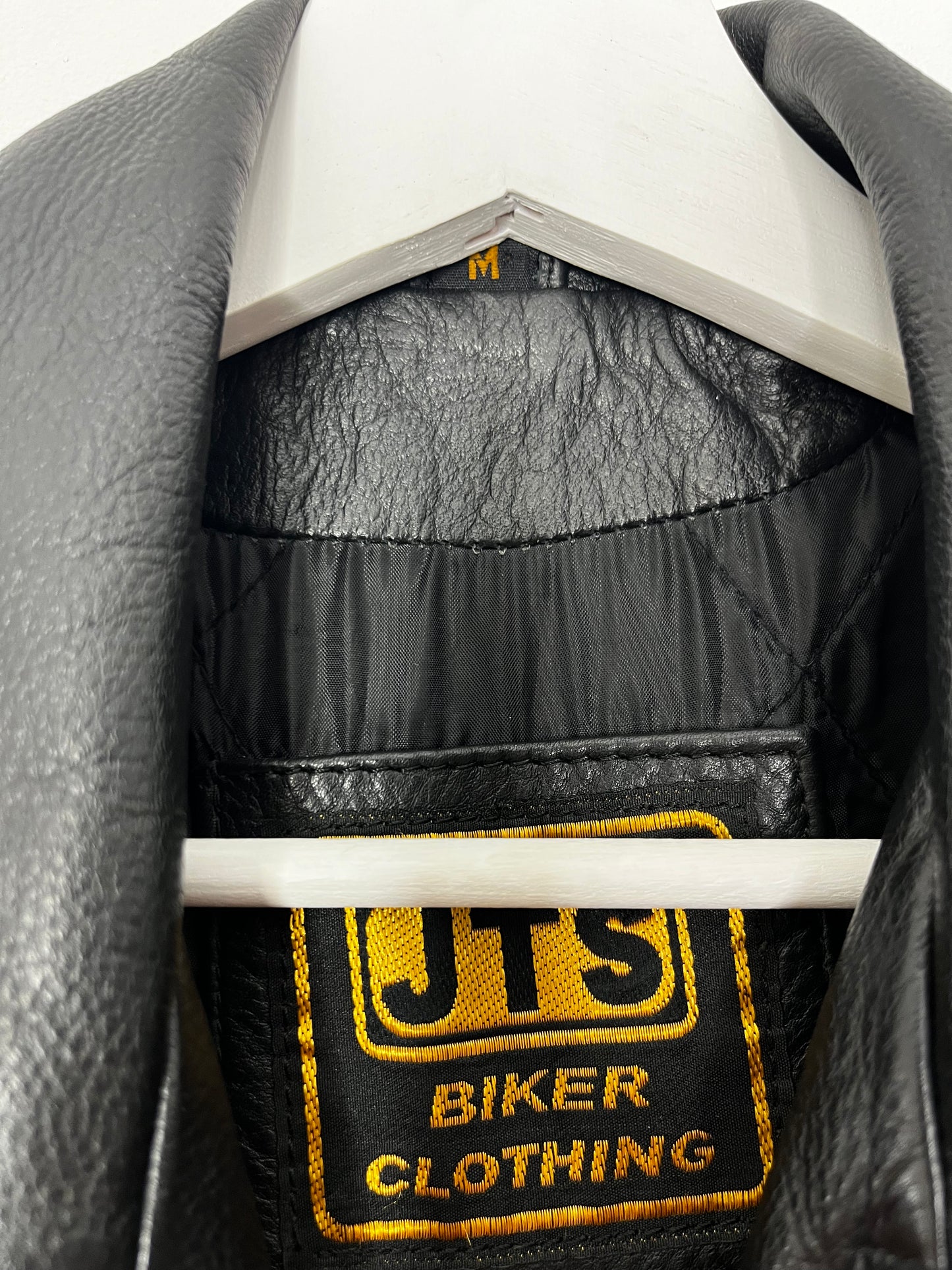 Black Vintage Biker Leather Jacket