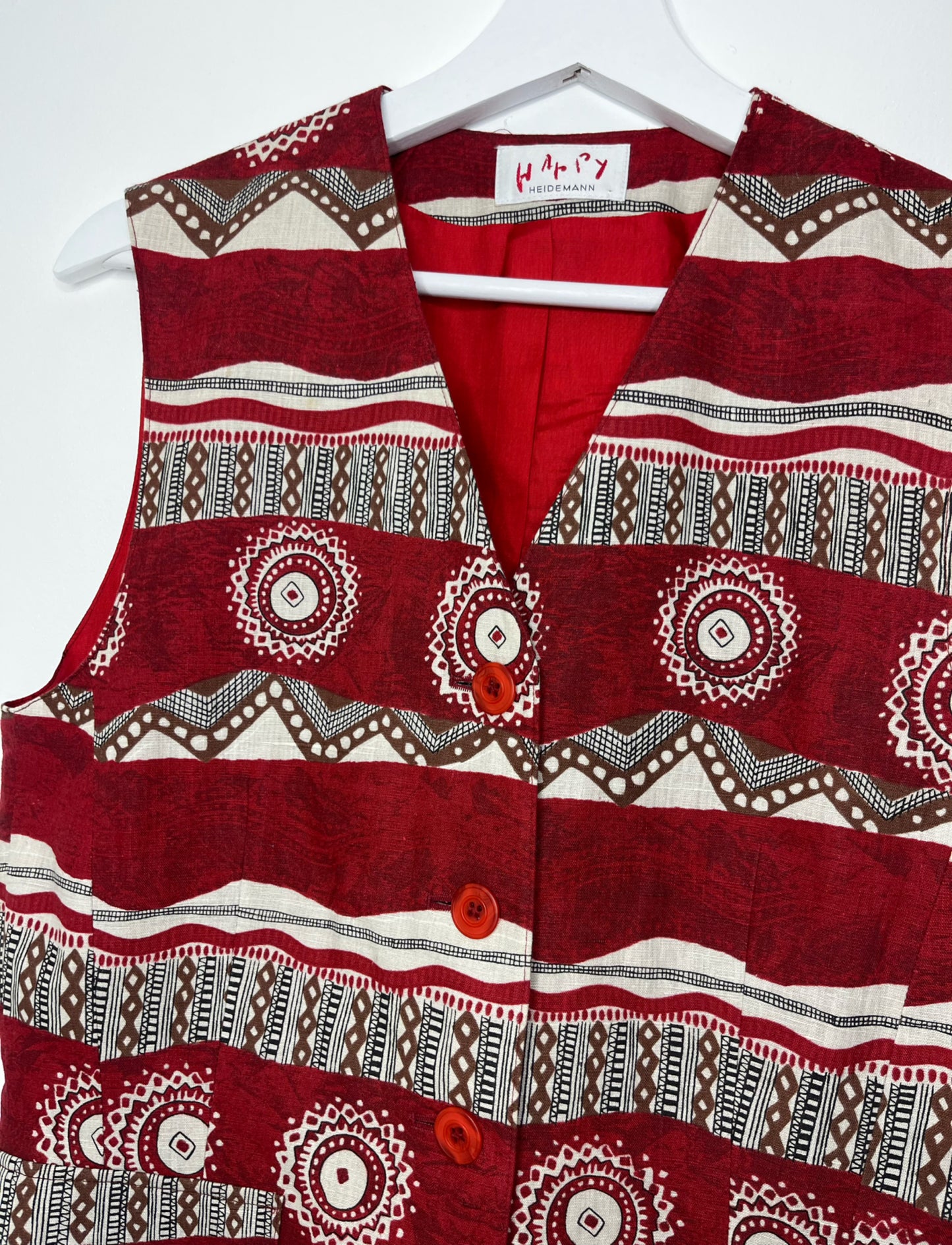 Red Vintage Waistcoat