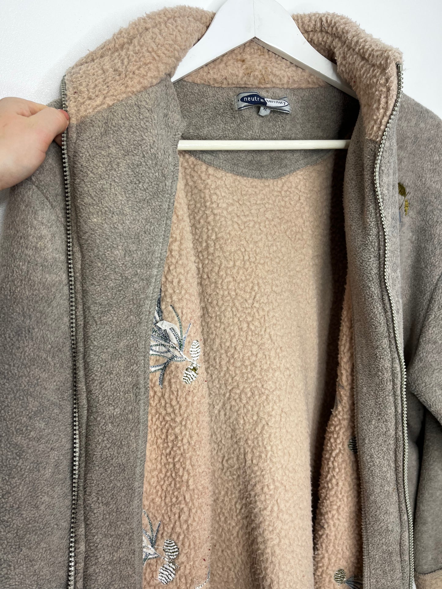 Cosy Vintage Beige Fleece Jacket