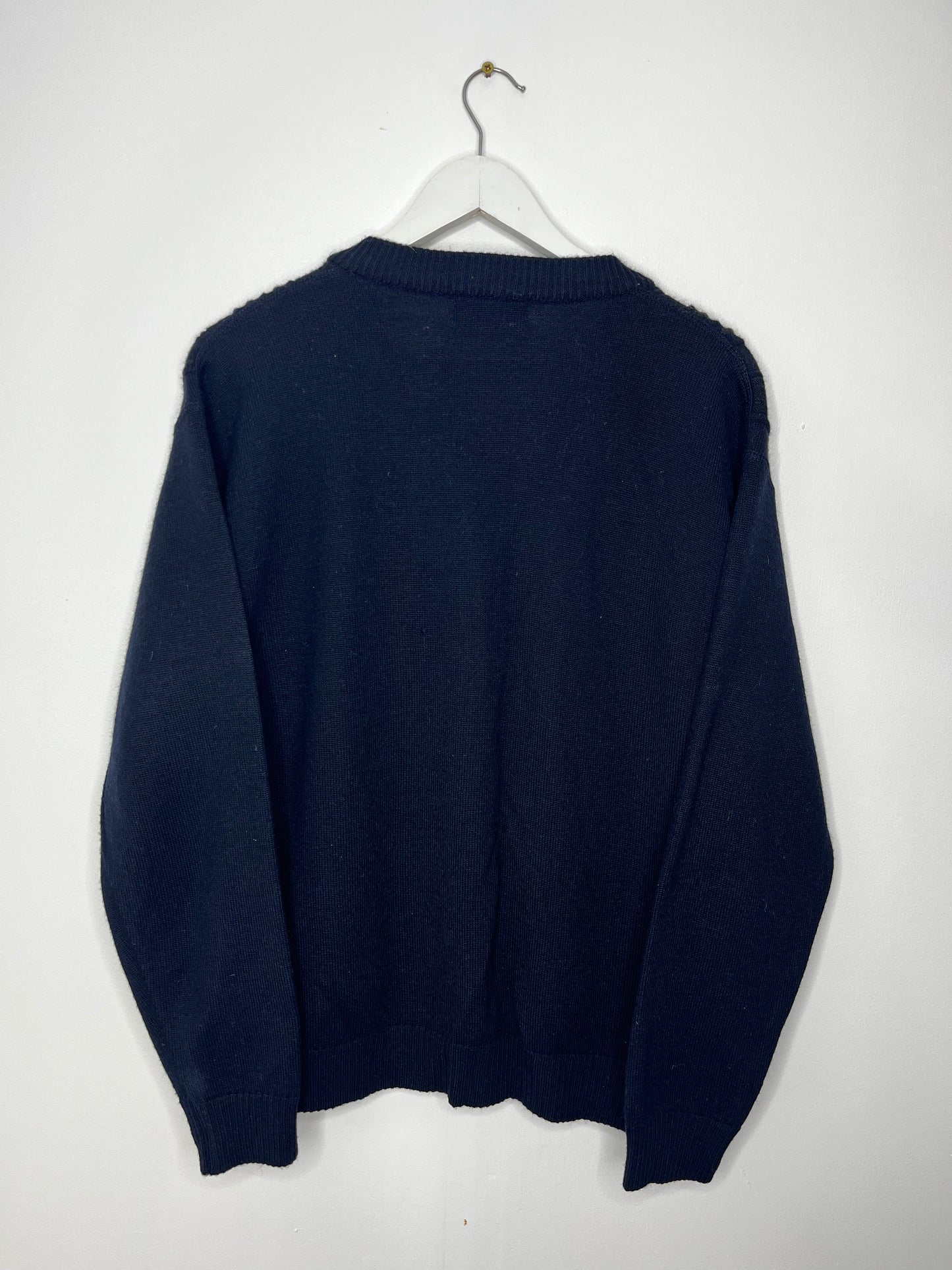 Navy Vintage Patterned Cardigan