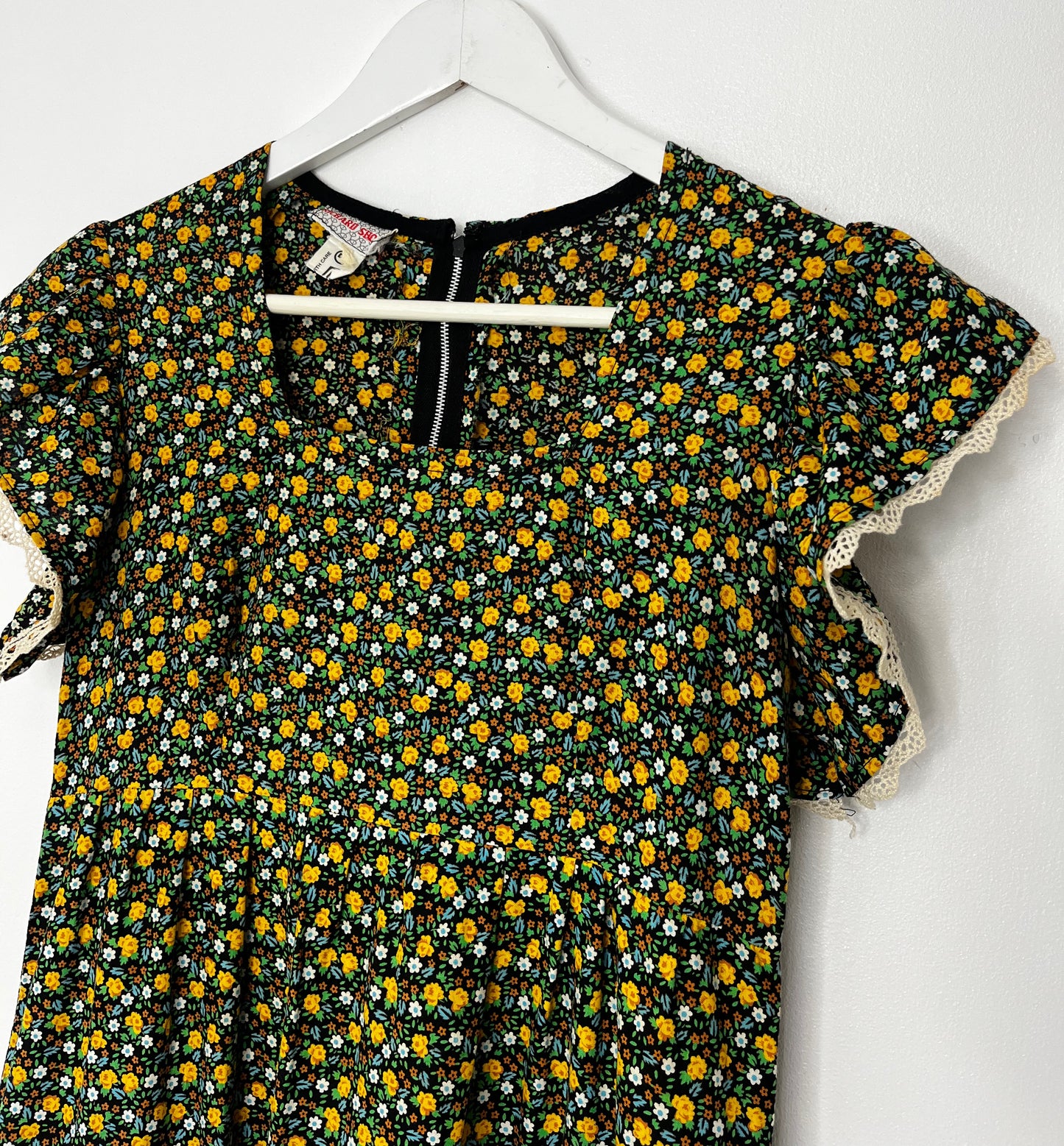 1970s Long Branded Dress