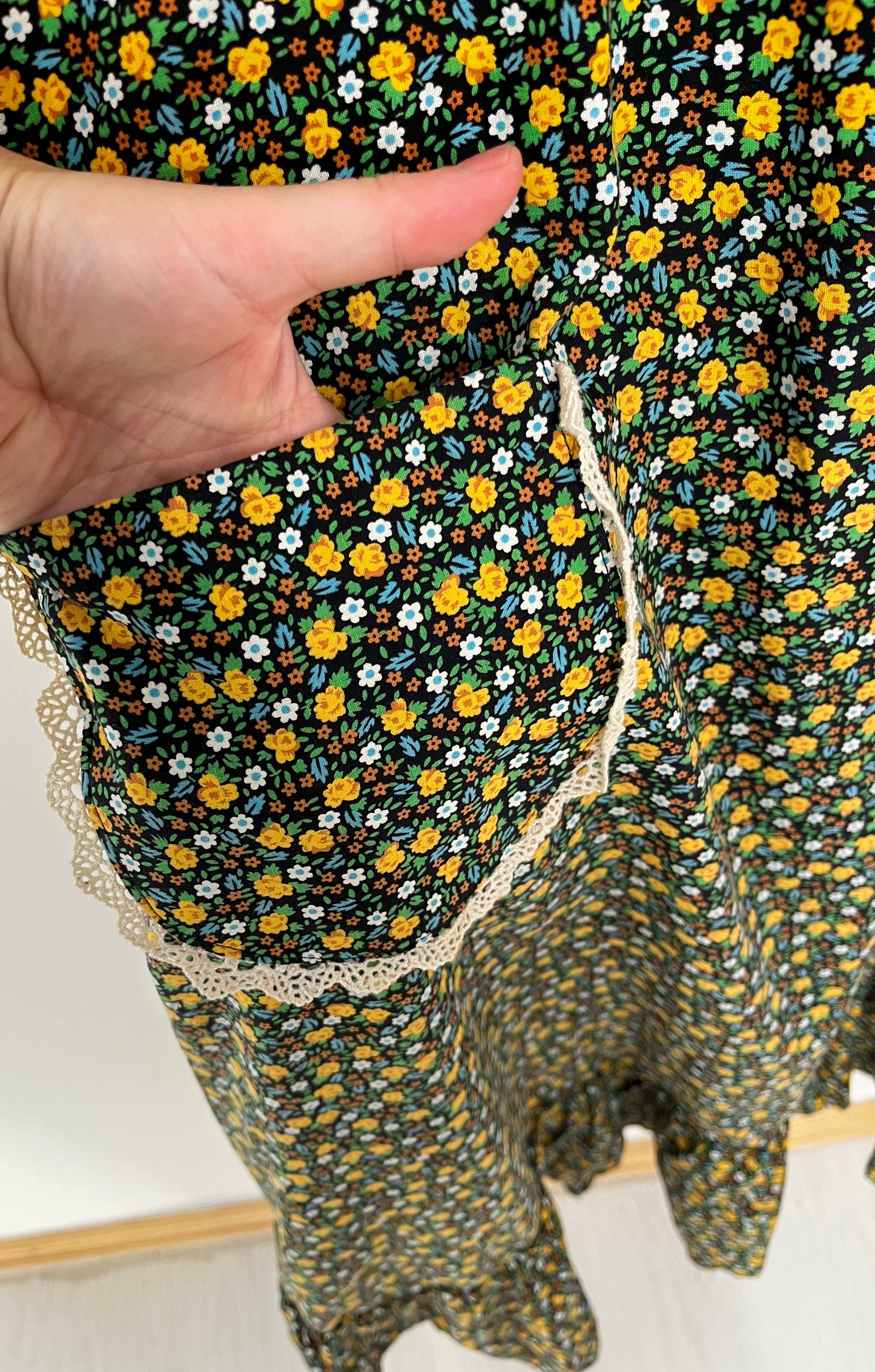 1970s Long Branded Dress