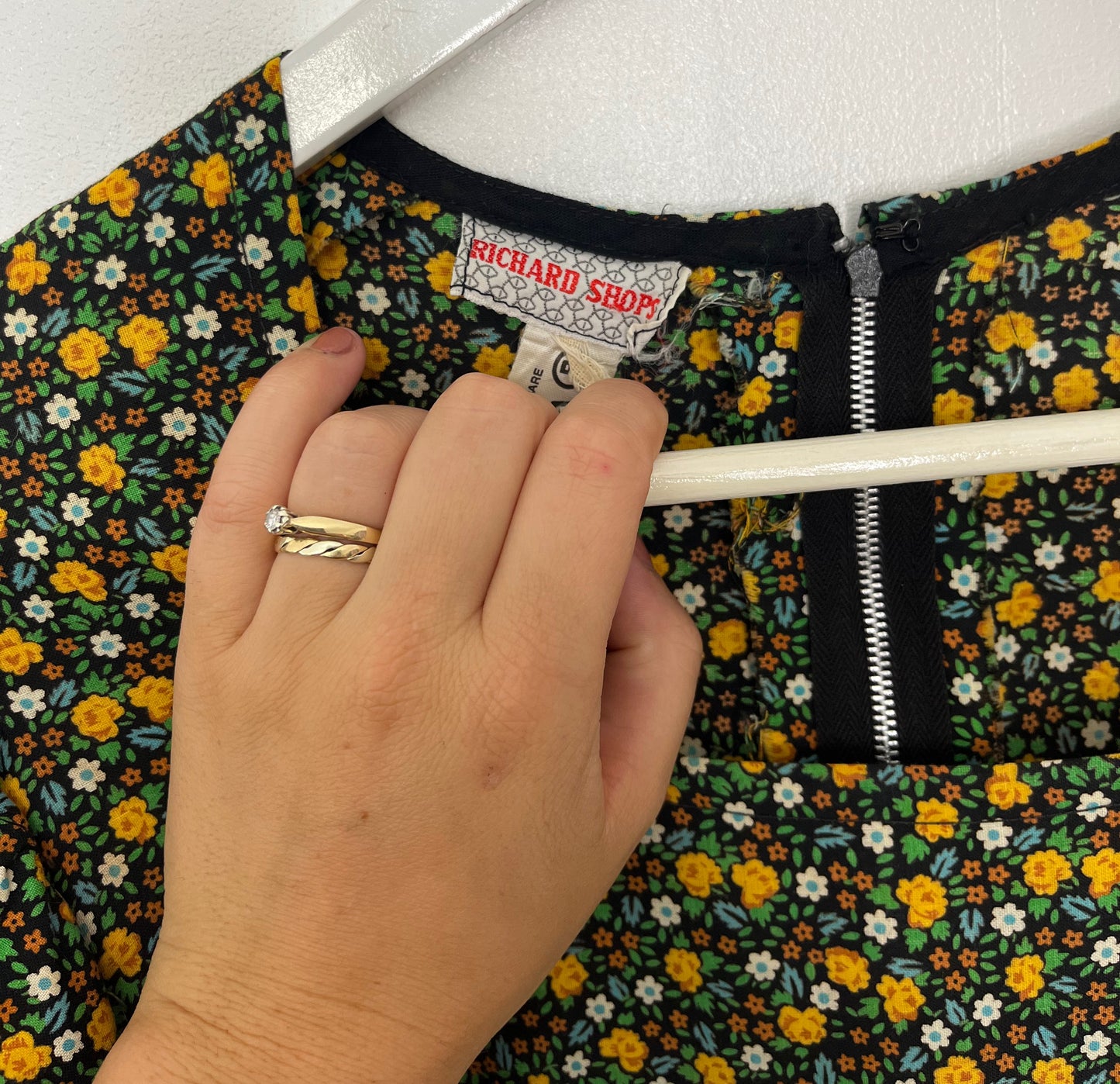1970s Long Branded Dress