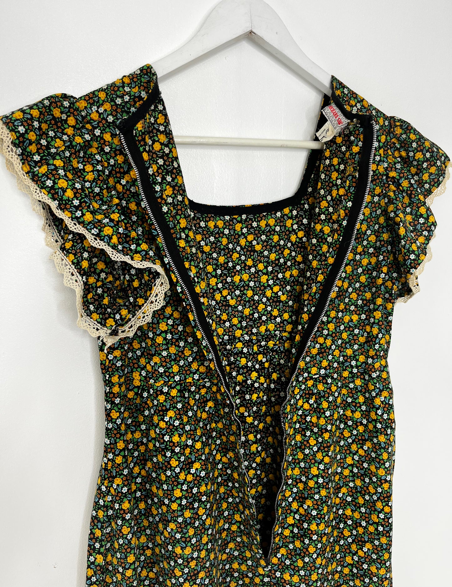 1970s Long Branded Dress