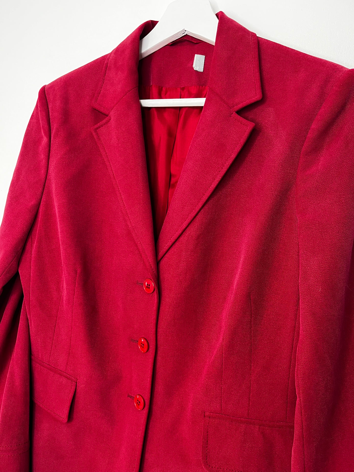 Classic Red Vintage Blazer