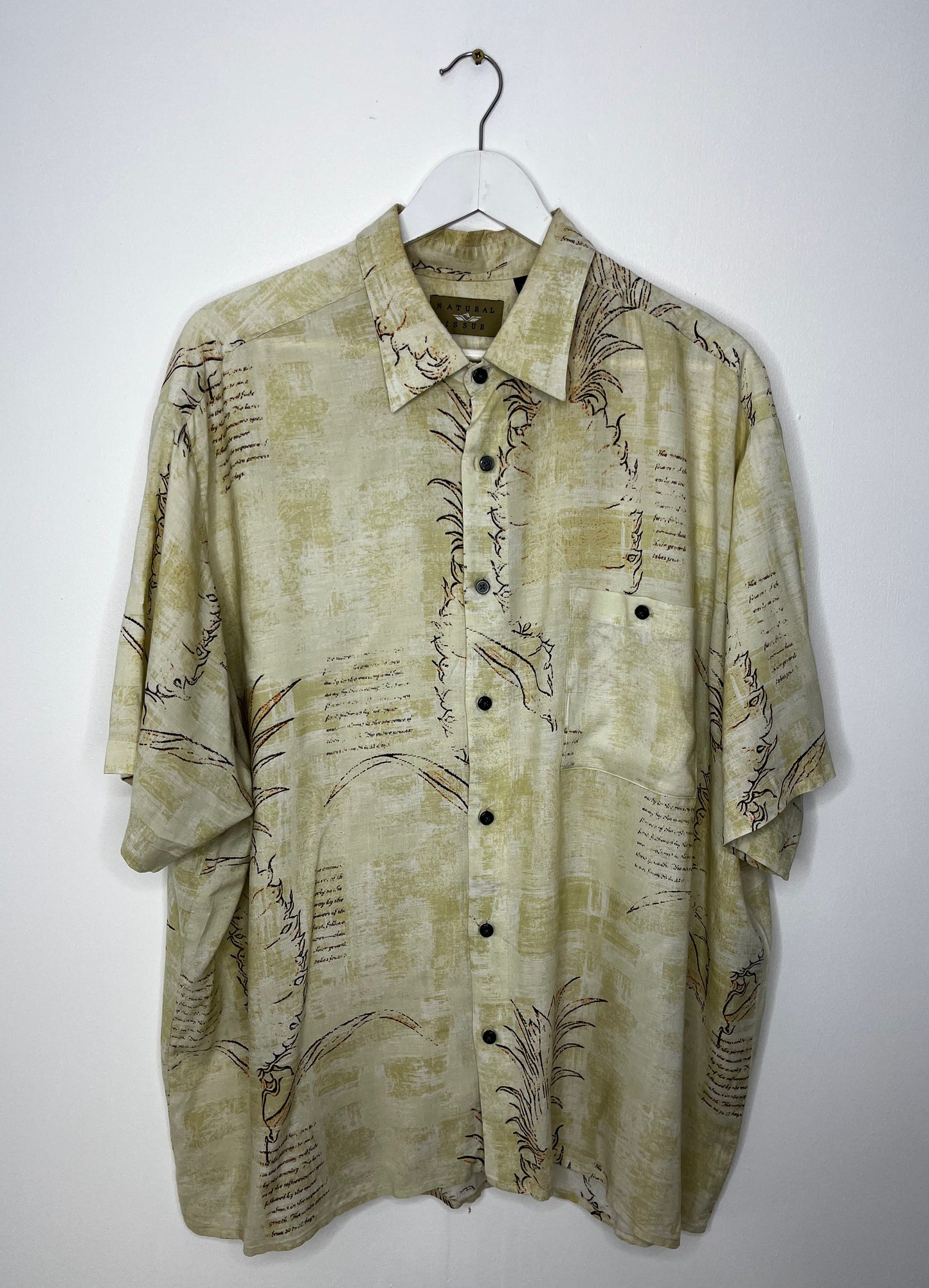 Cream Oversized Vintage Shirt