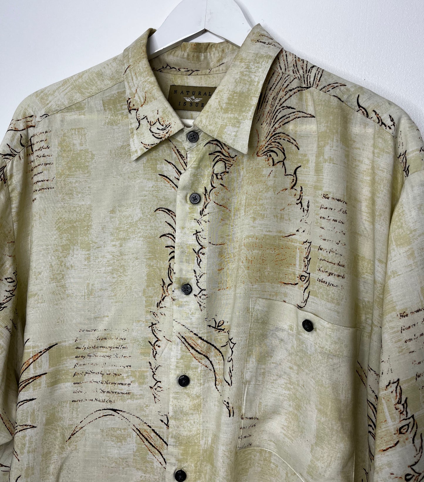 Cream Oversized Vintage Shirt