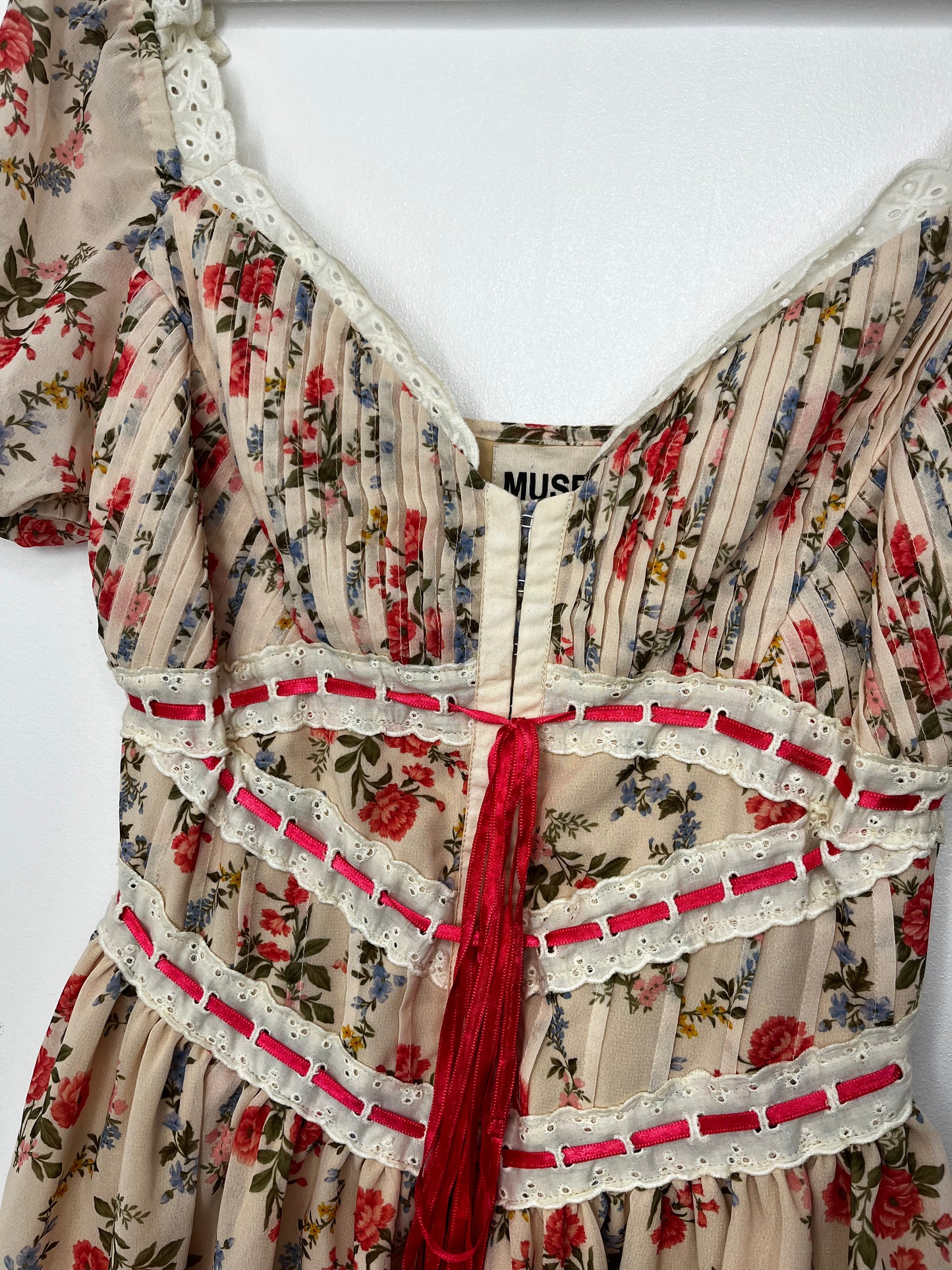 Corset Front Pretty Floral Dress