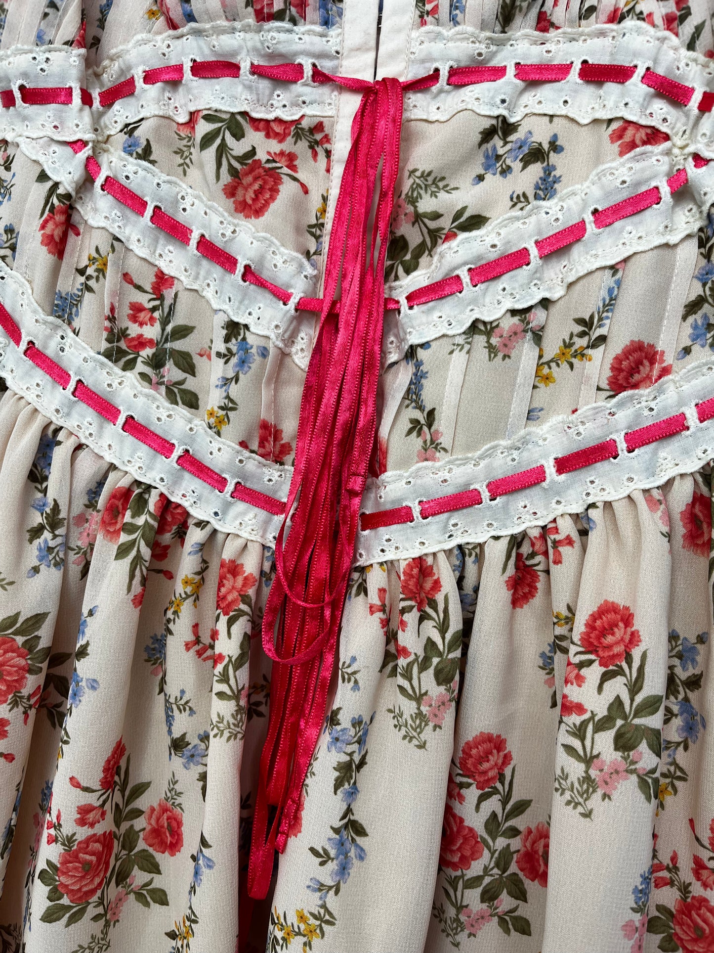 Corset Front Pretty Floral Dress
