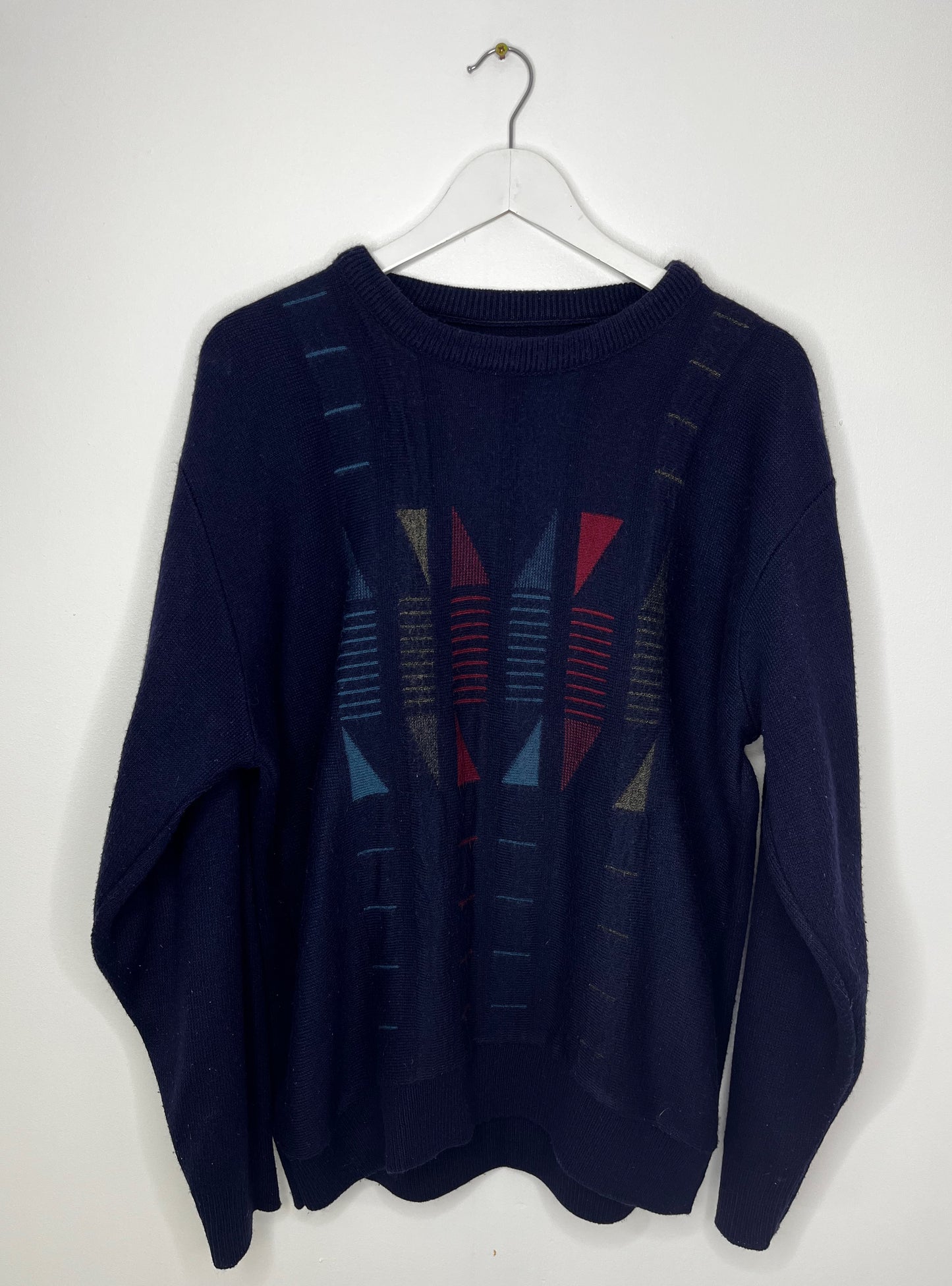 Navy Patterned Jumper