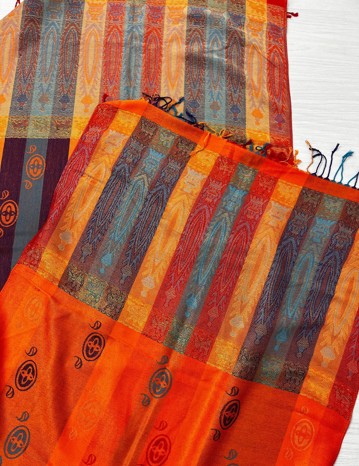 Silk Pashmina Autumnal Scarf