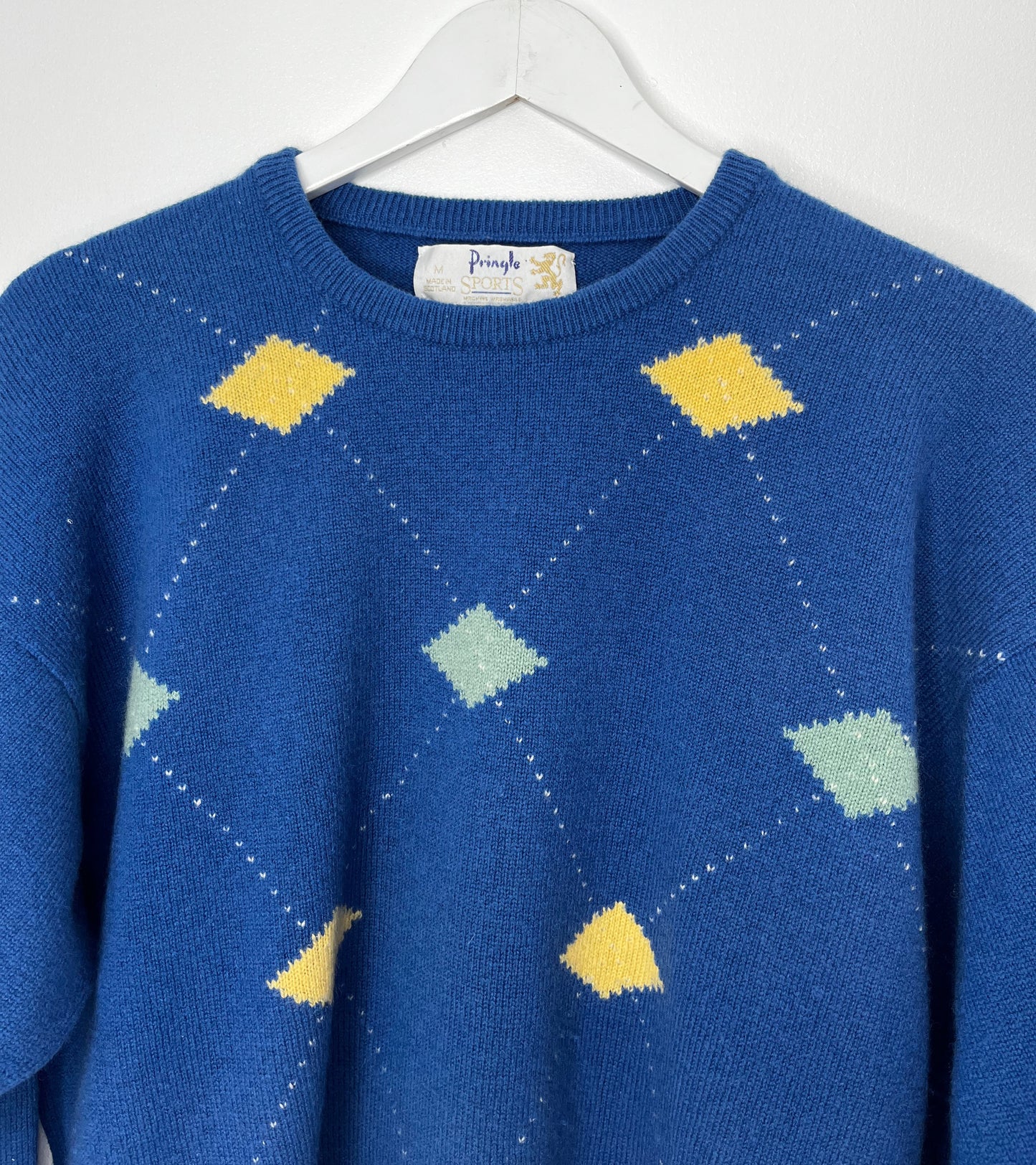 Blue Patterned Pringle Jumper