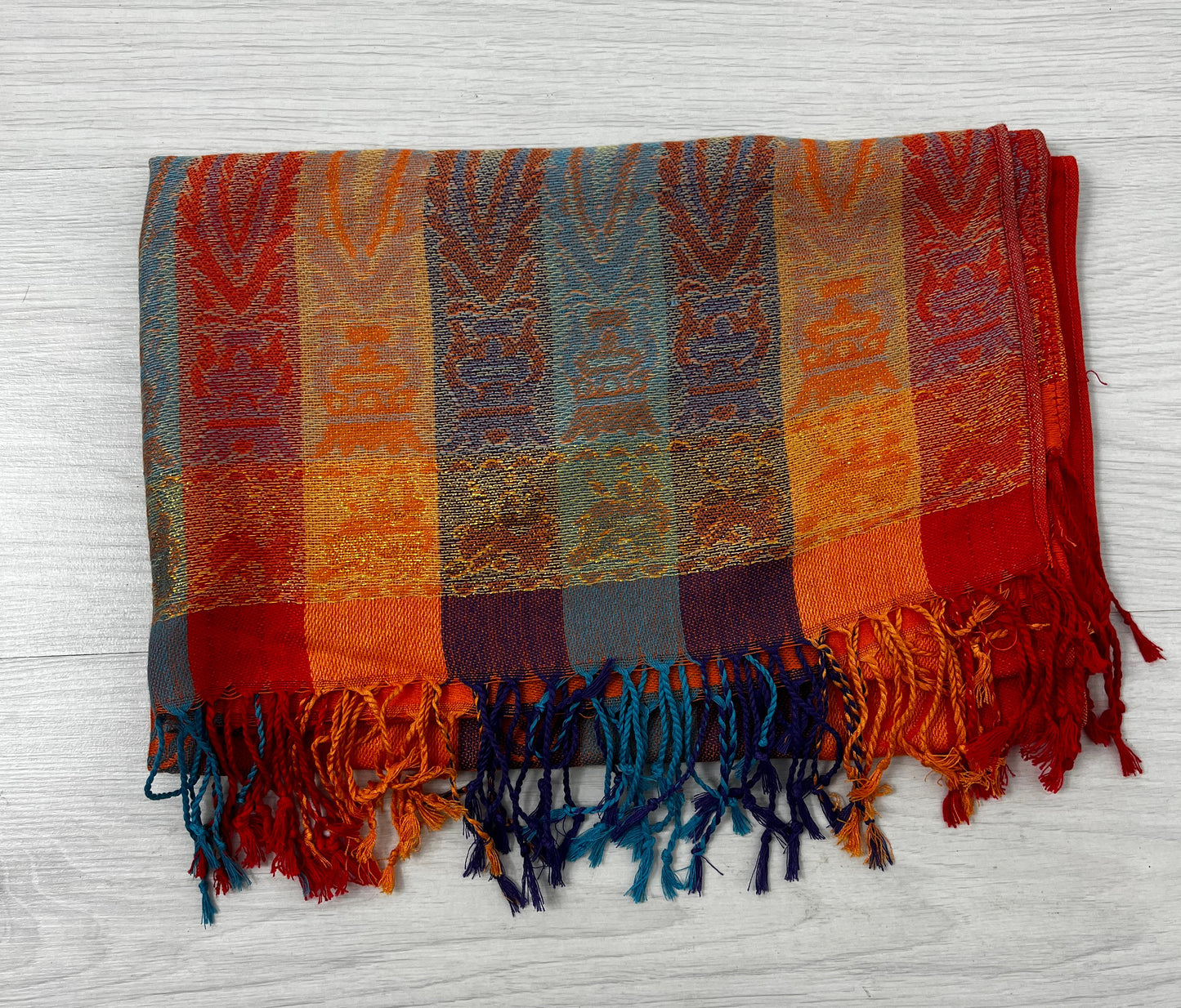 Silk Pashmina Autumnal Scarf