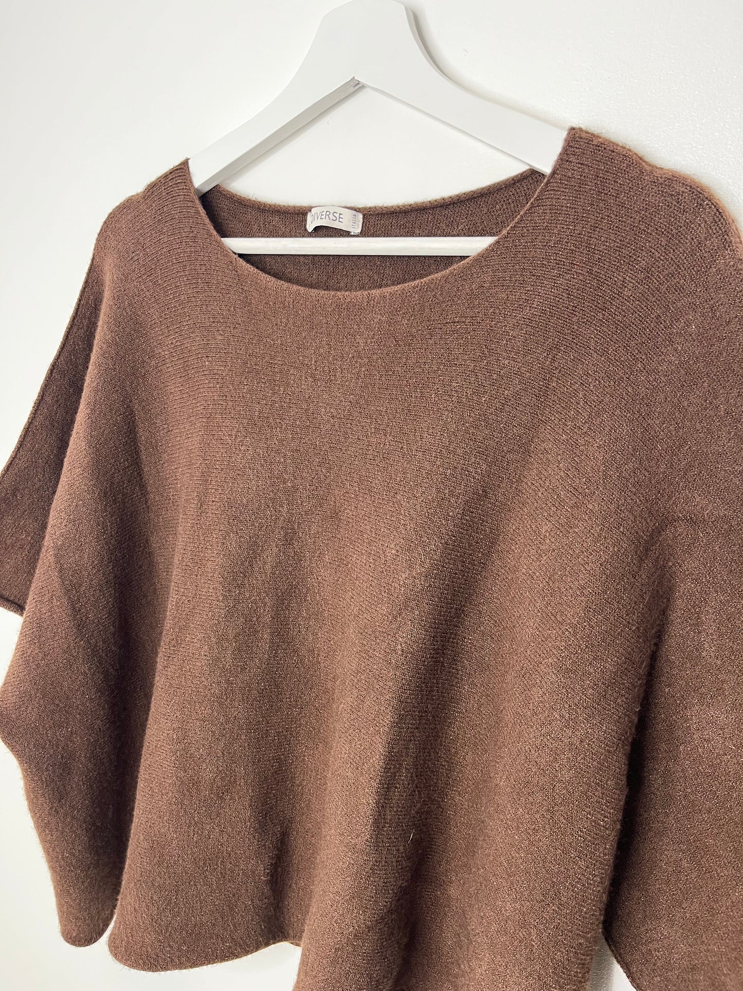 Brown Slouchy Vintage Jumper